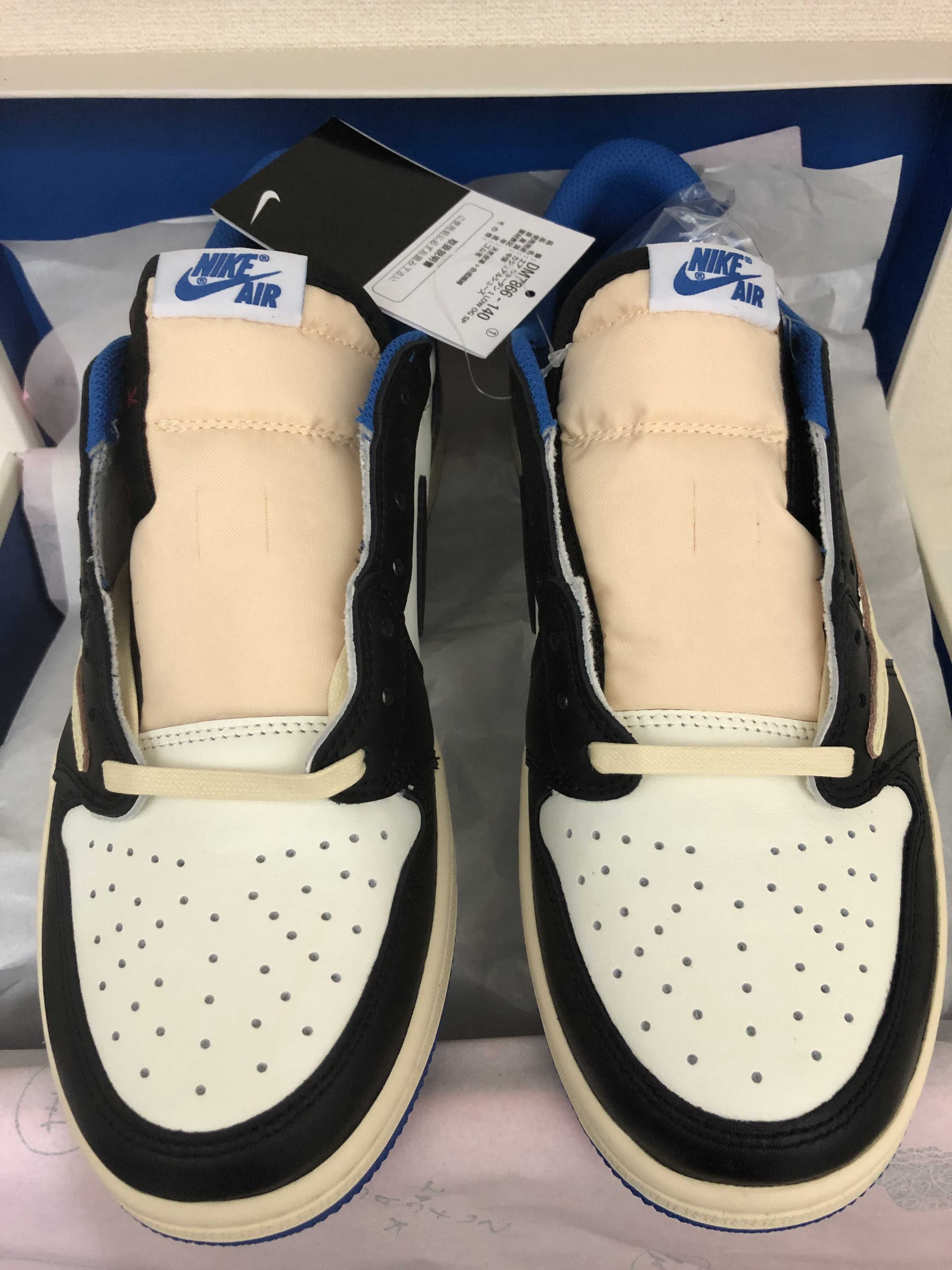 Travis Scott × fragment design × Nike Air Jordan 1 Low OG SP "Military Blue"