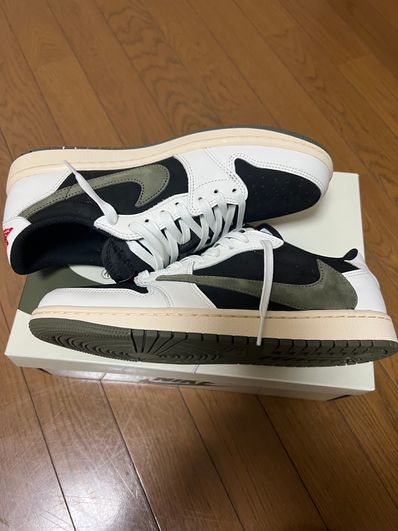 Travis Scott × Nike Women's Air Jordan 1 Low OG "Medium Olive"