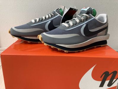 CLOT × Sacai × Nike LD Waffle "Grey Obsidian/Cool Grey"