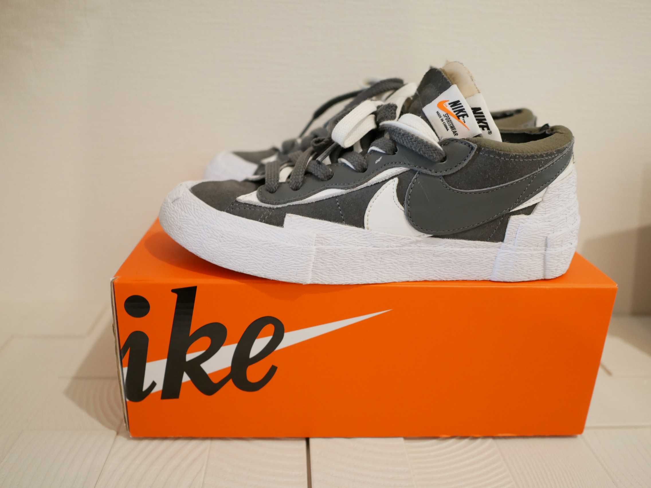 Sacai × Nike Blazer Low "Iron Grey"