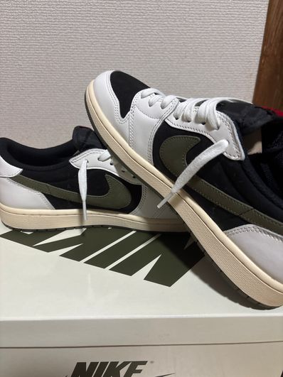 Travis Scott × Nike Women's Air Jordan 1 Low OG "Medium Olive"