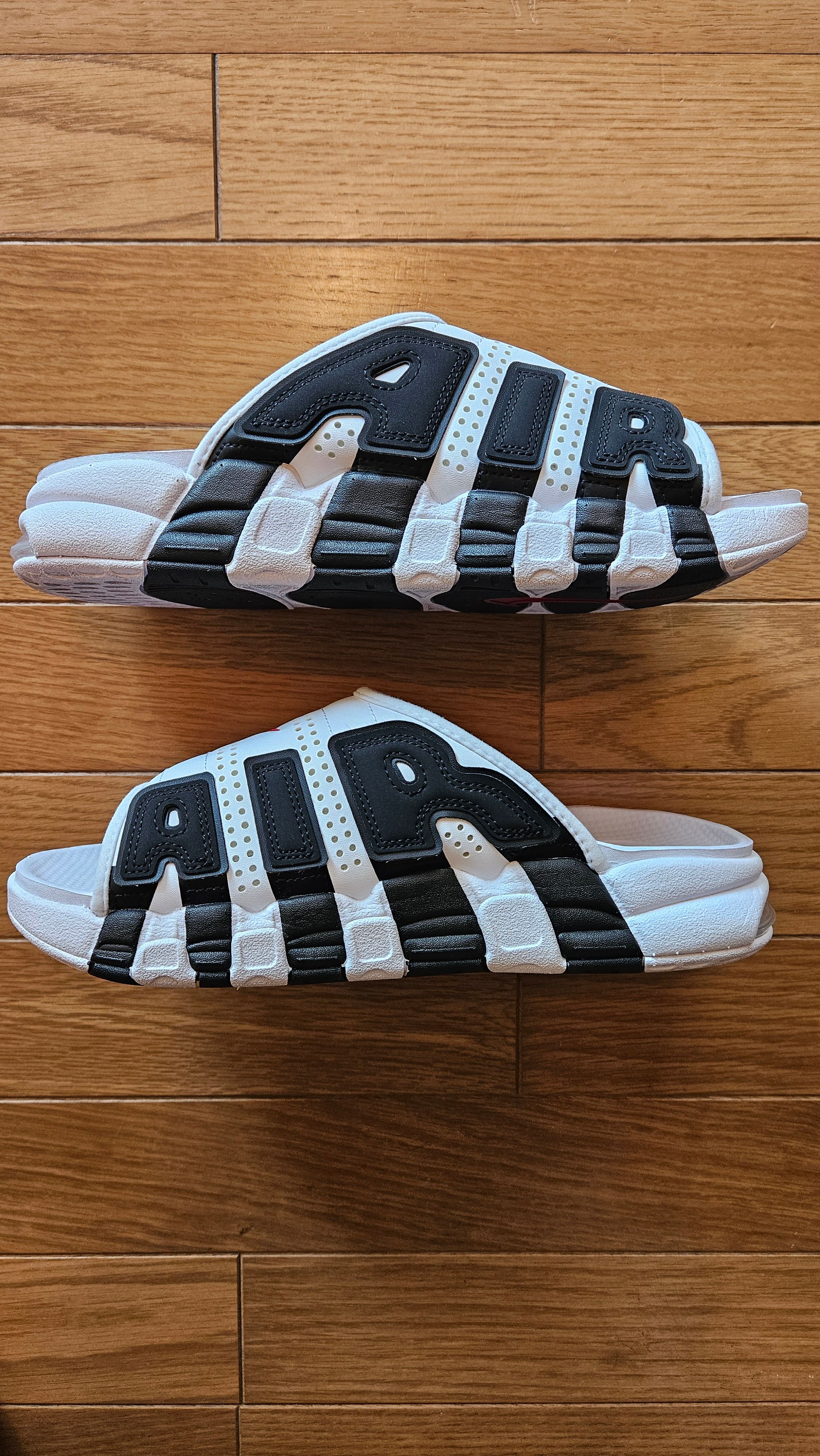 Nike Air More Uptempo Slide "White and Black"