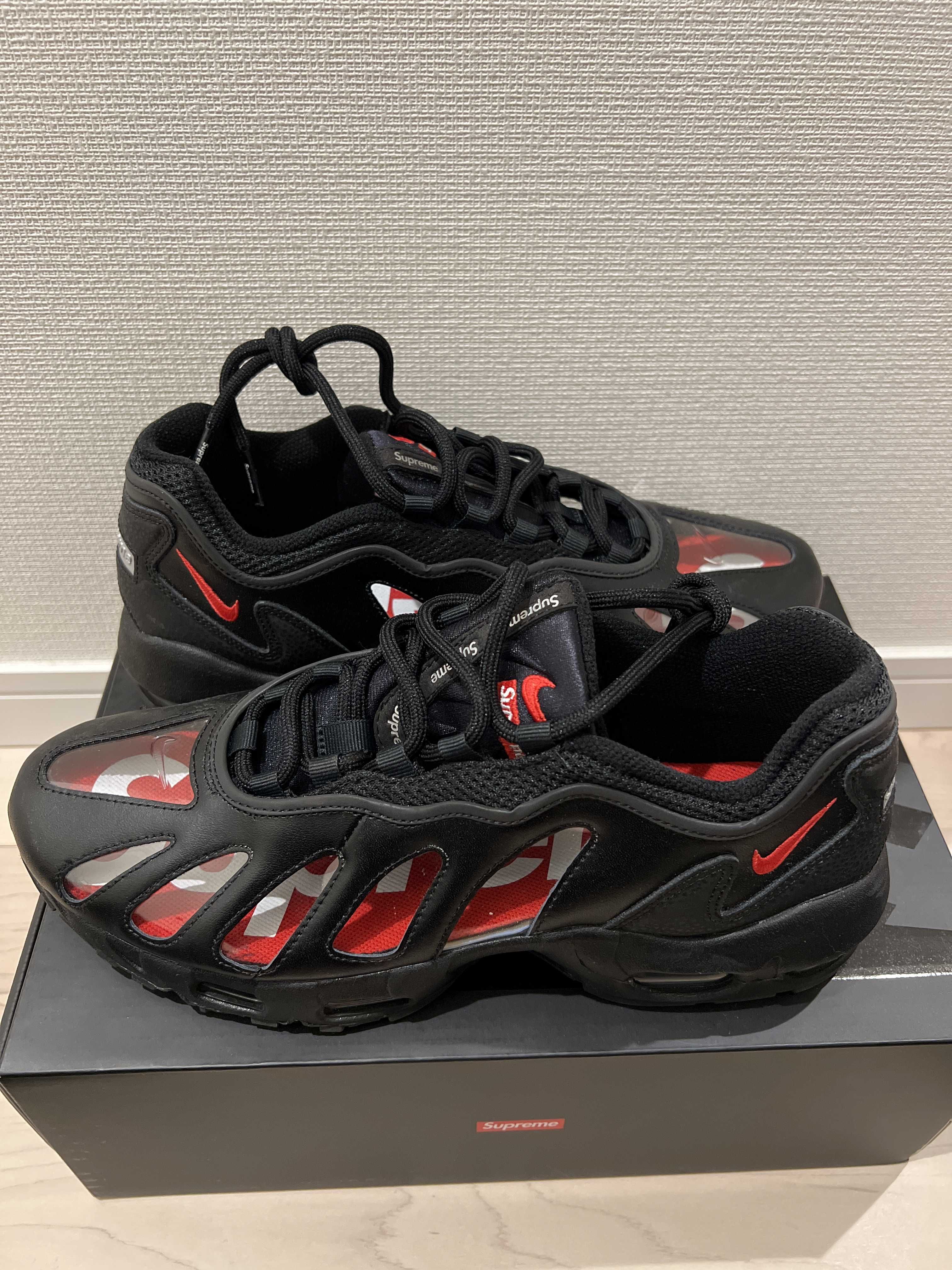 Supreme × Nike Air Max 96 "Black/Speed Red/Clear"