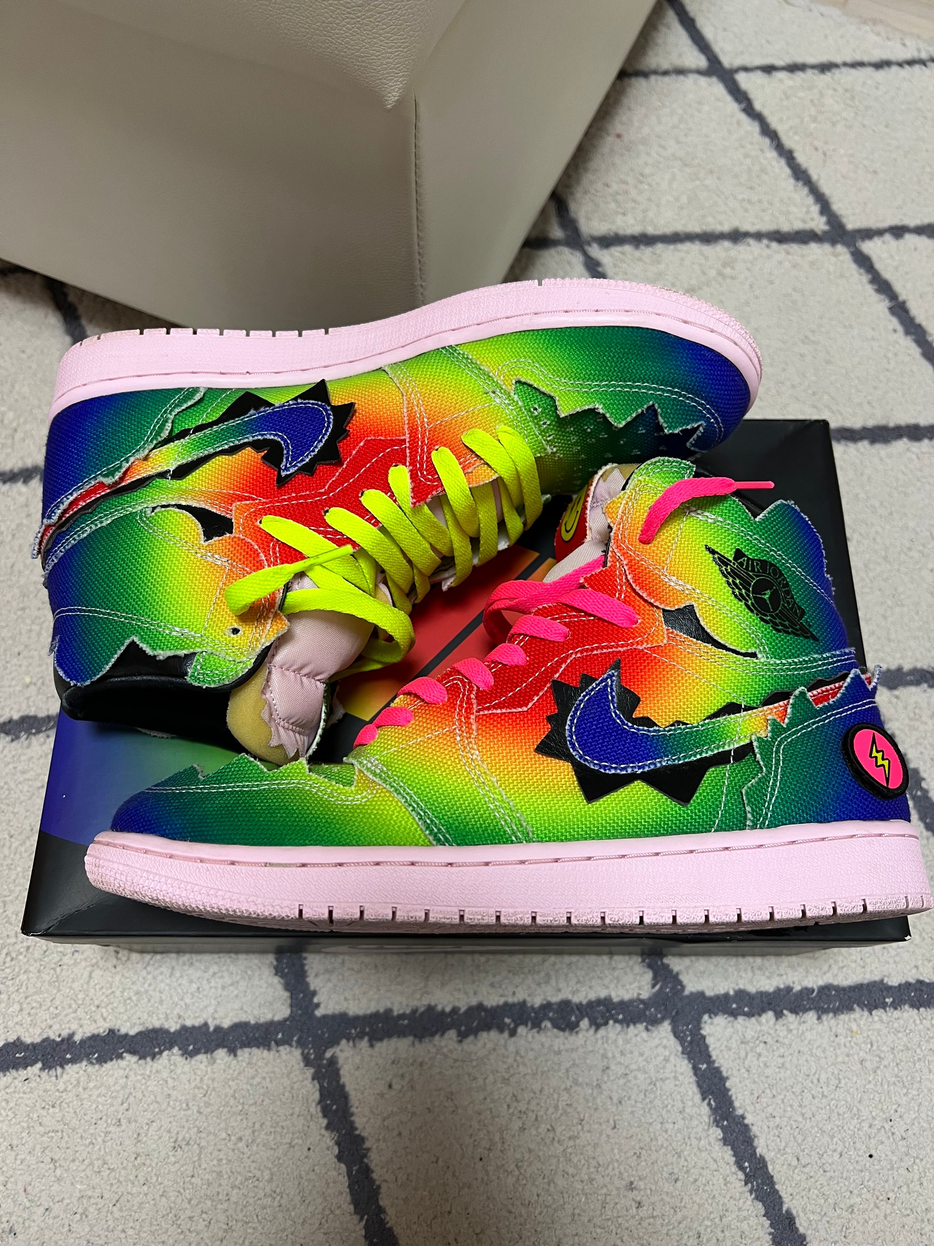 J Balvin × Nike Air Jordan 1 High OG "Rainbow"