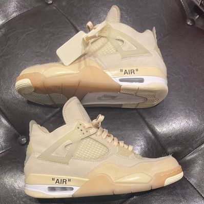 Off-White × Nike Women's Air Jordan 4 SP "Sail"