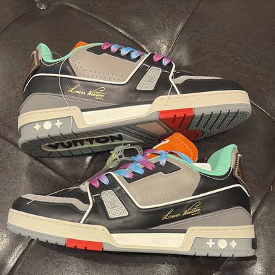 LOUIS VUITTON TRAINER LINE SNEAKER "BlackOrange"