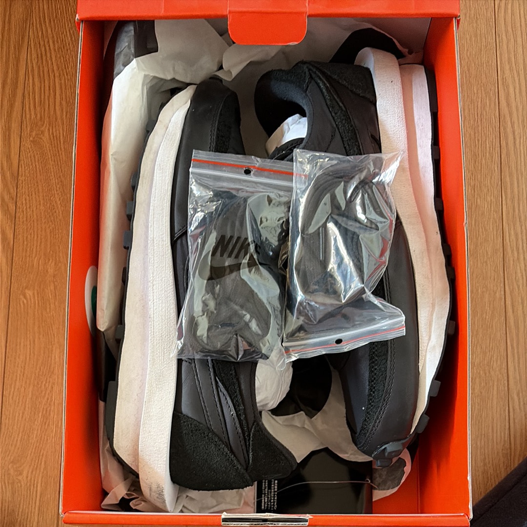 sacai × Nike LDV Waffle "Triple Black"