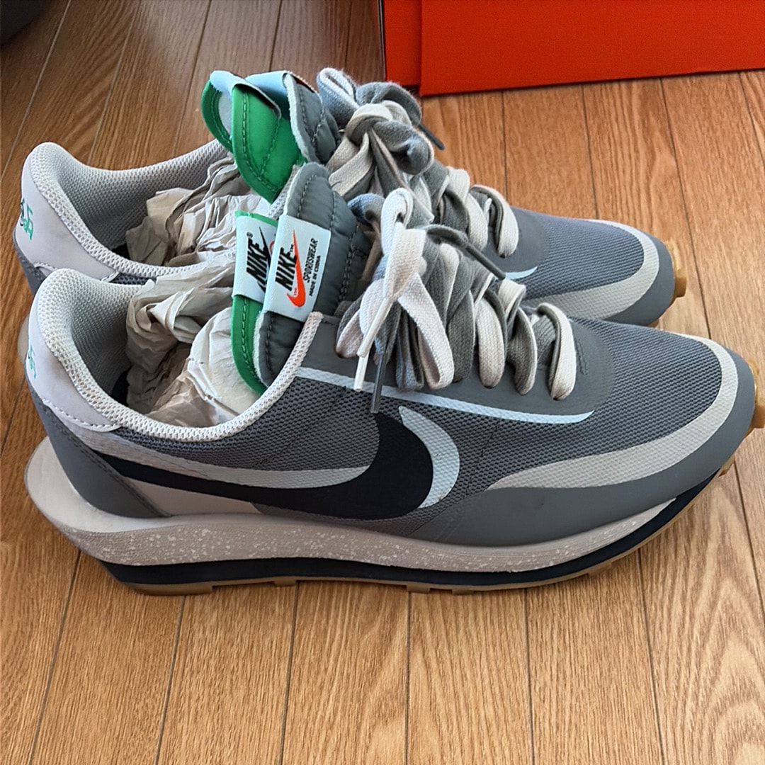 CLOT × Sacai × Nike LD Waffle "Grey Obsidian/Cool Grey" (Special Box)