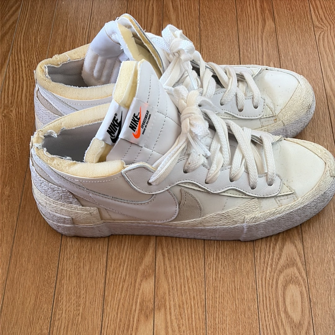 sacai × Nike Blazer Low "White Patent Leather"
