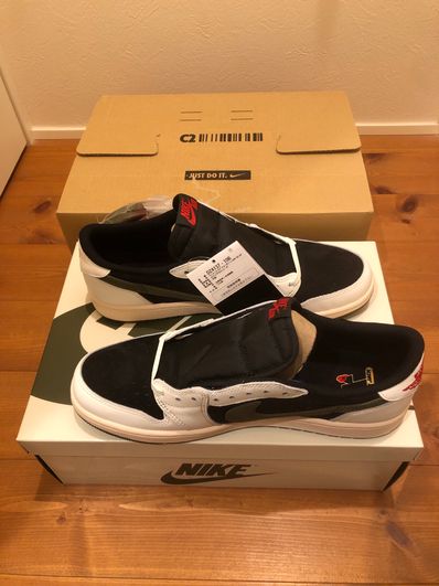 Travis Scott × Nike Women's Air Jordan 1 Low OG "Medium Olive"