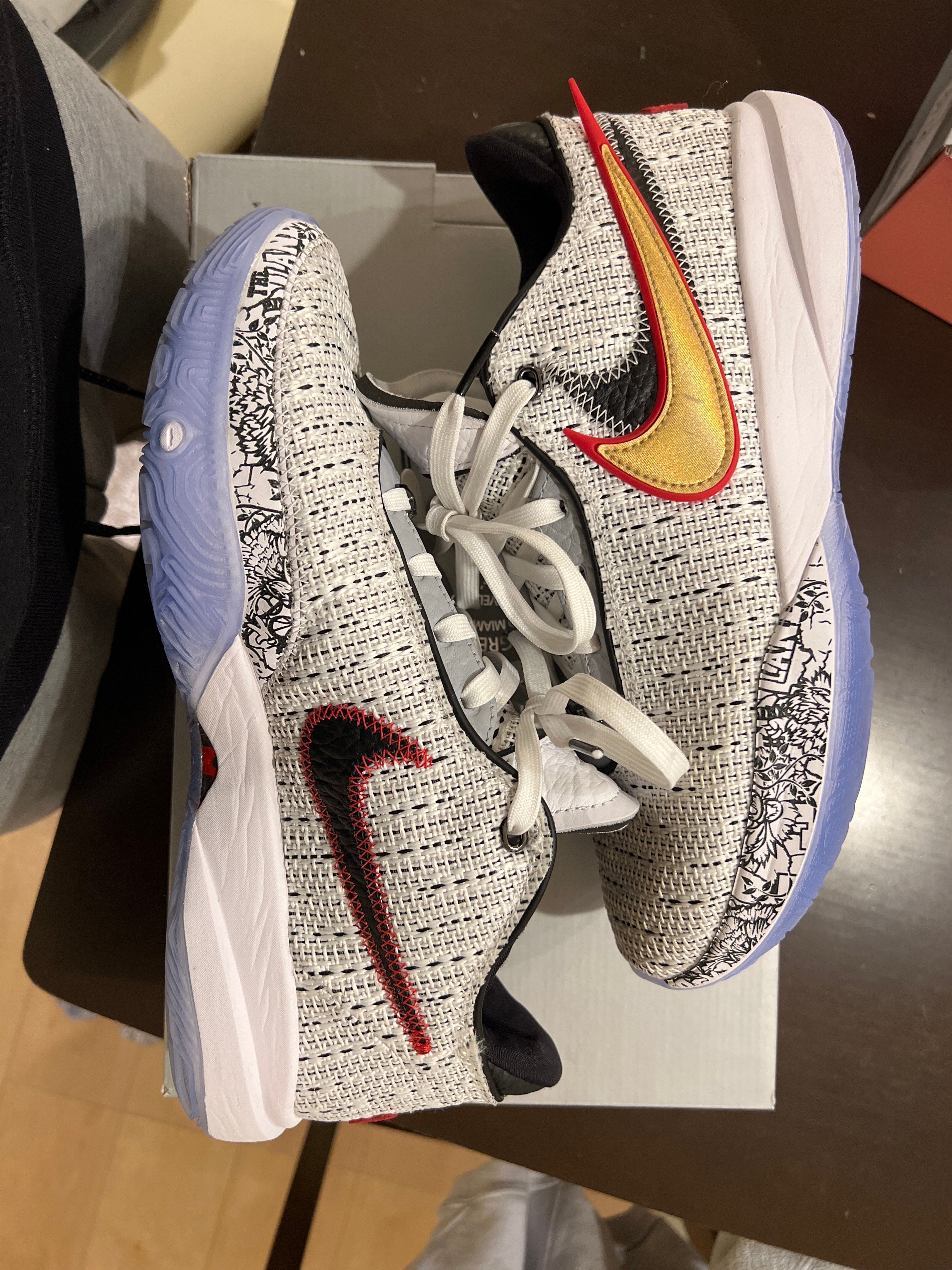 Nike Lebron 20 "White/Black/University Red/metallic Gold"