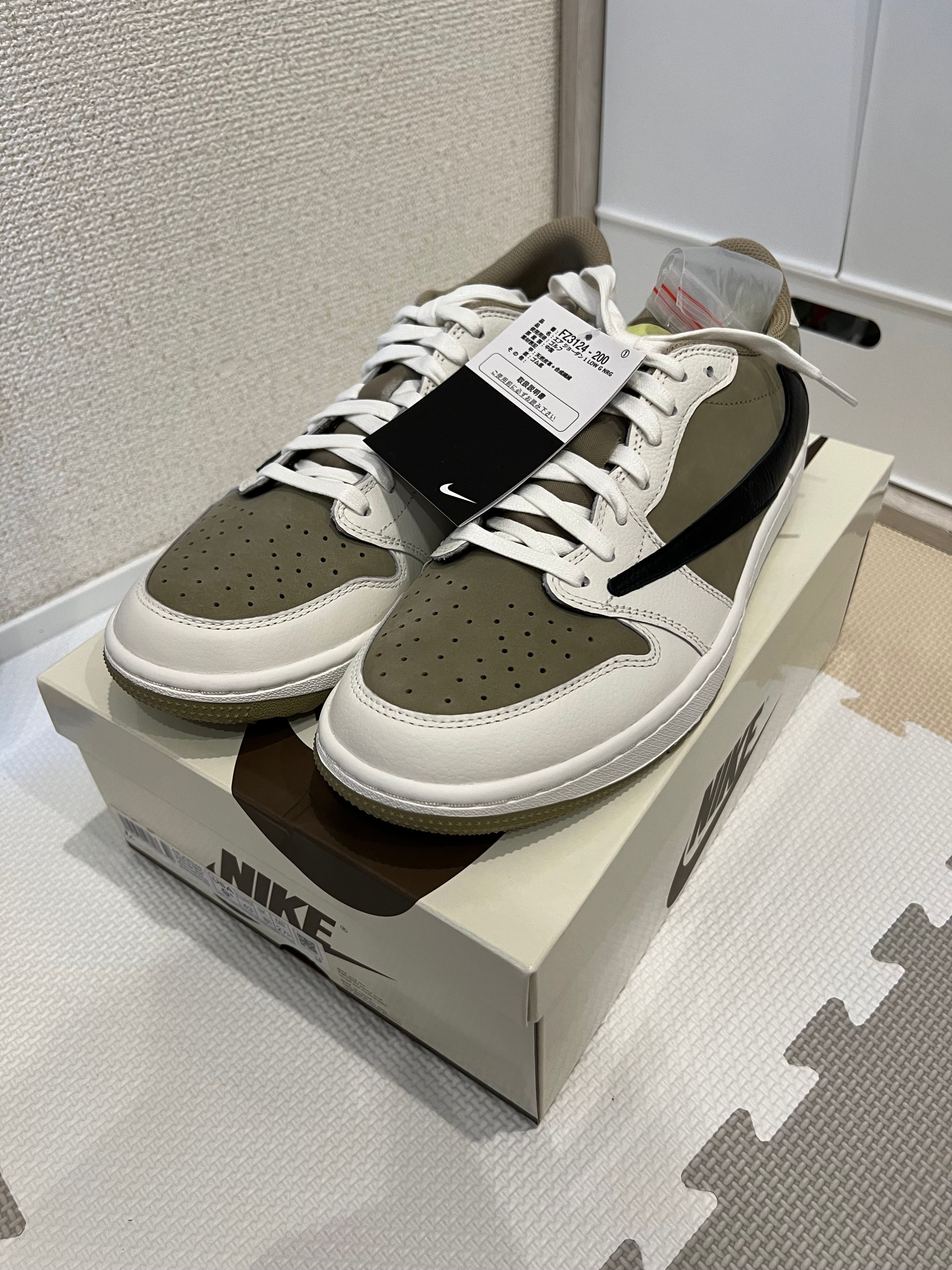 Travis Scott × Nike Air Jordan 1 Low Golf NRG "Neutral Olive"
