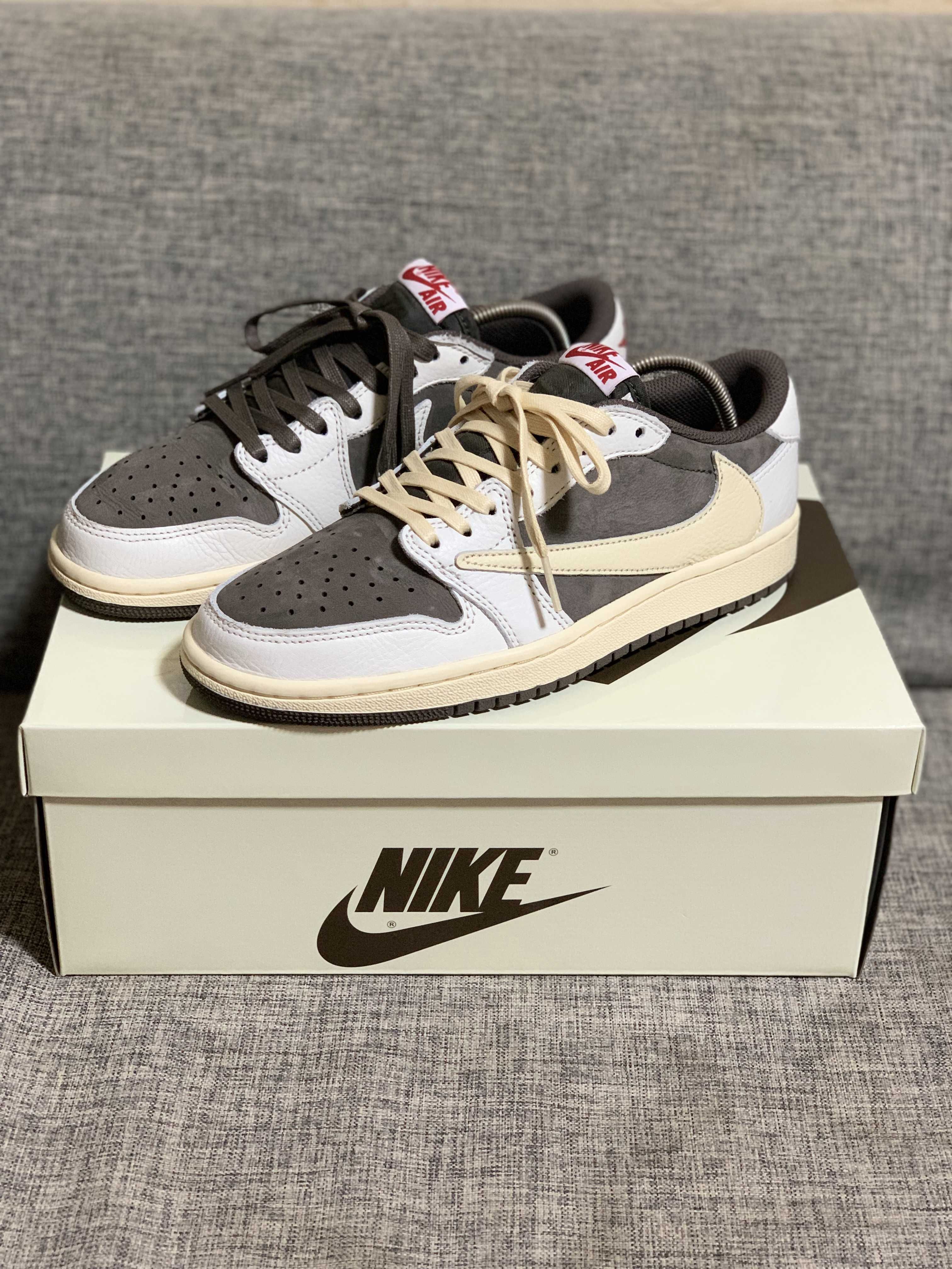 Travis Scott × Nike Air Jordan 1 Low OG SP "Reverse Mocha/Sail and Ridgerock"