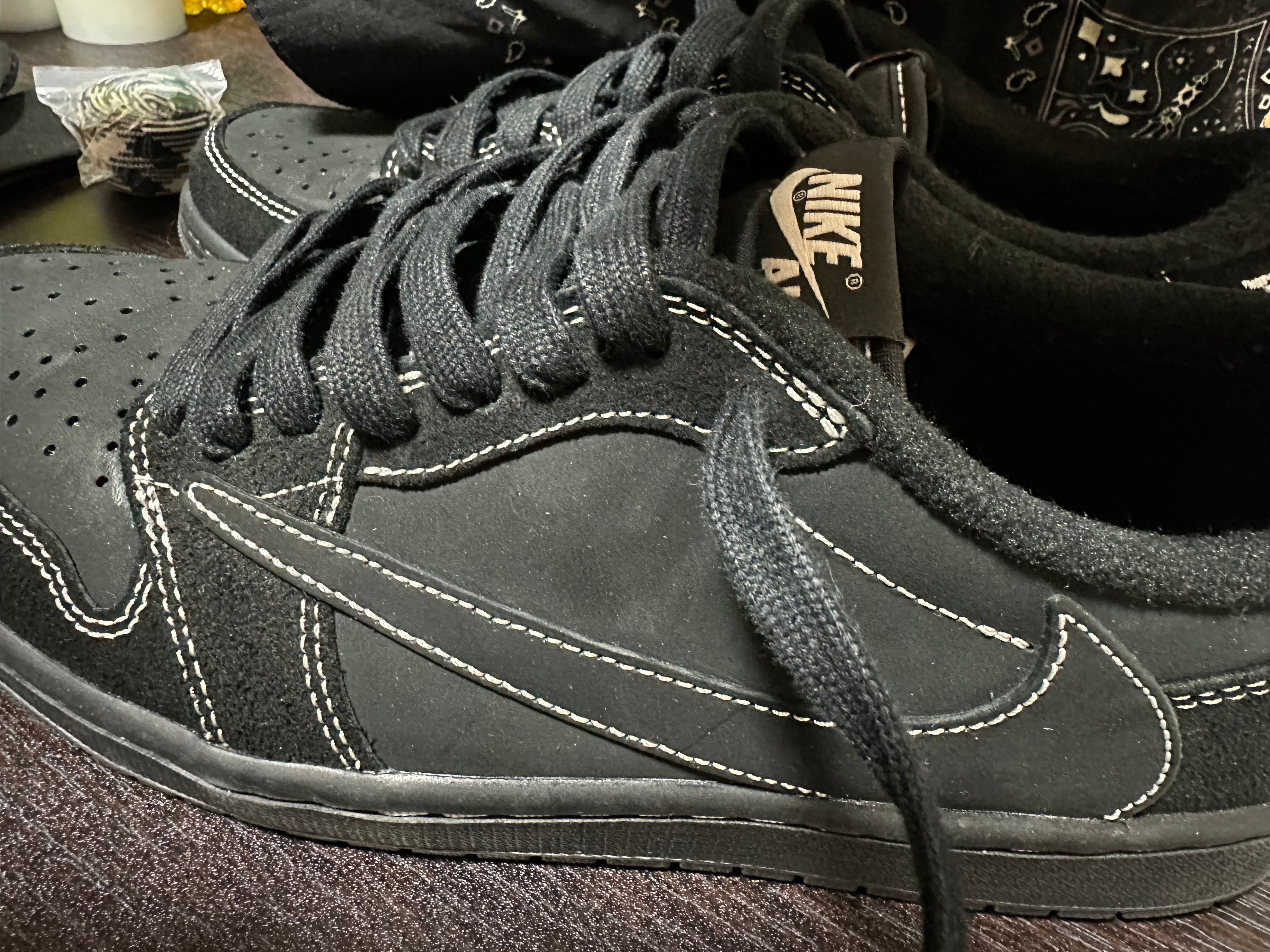 Travis Scott × Nike Air Jordan 1 Low OG SP "Black Phantom"