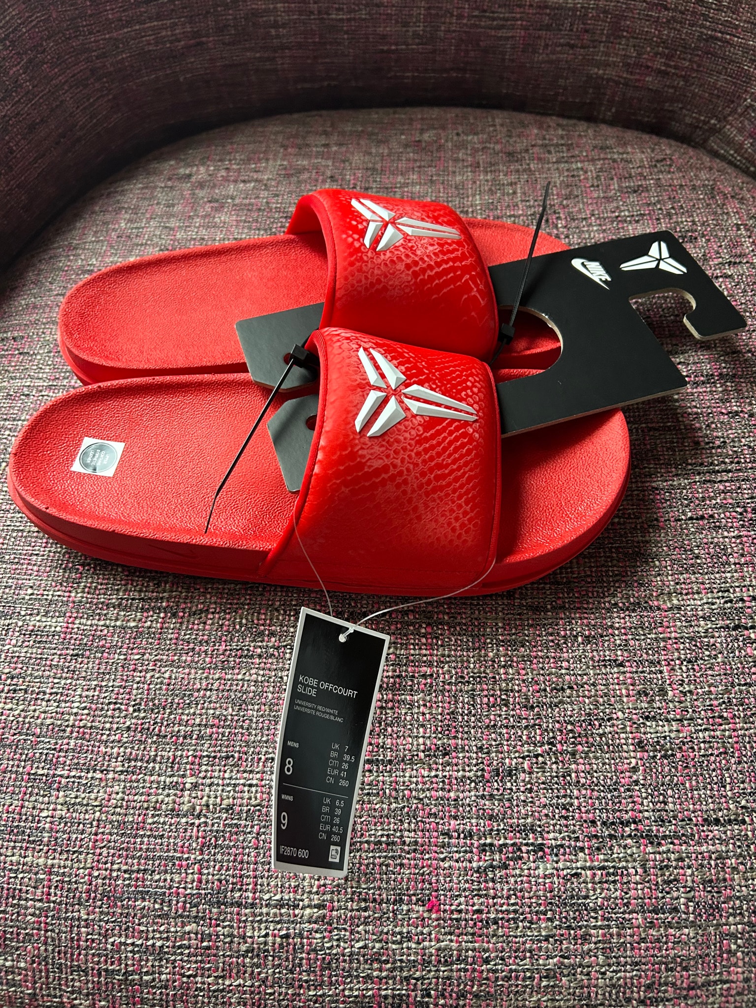 Nike Kobe Offcourt Slides "University Red"