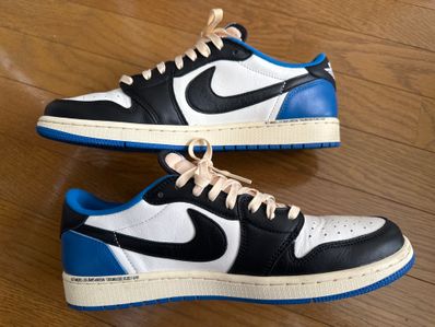 Travis Scott × fragment design × Nike Air Jordan 1 Low OG SP "Military Blue"