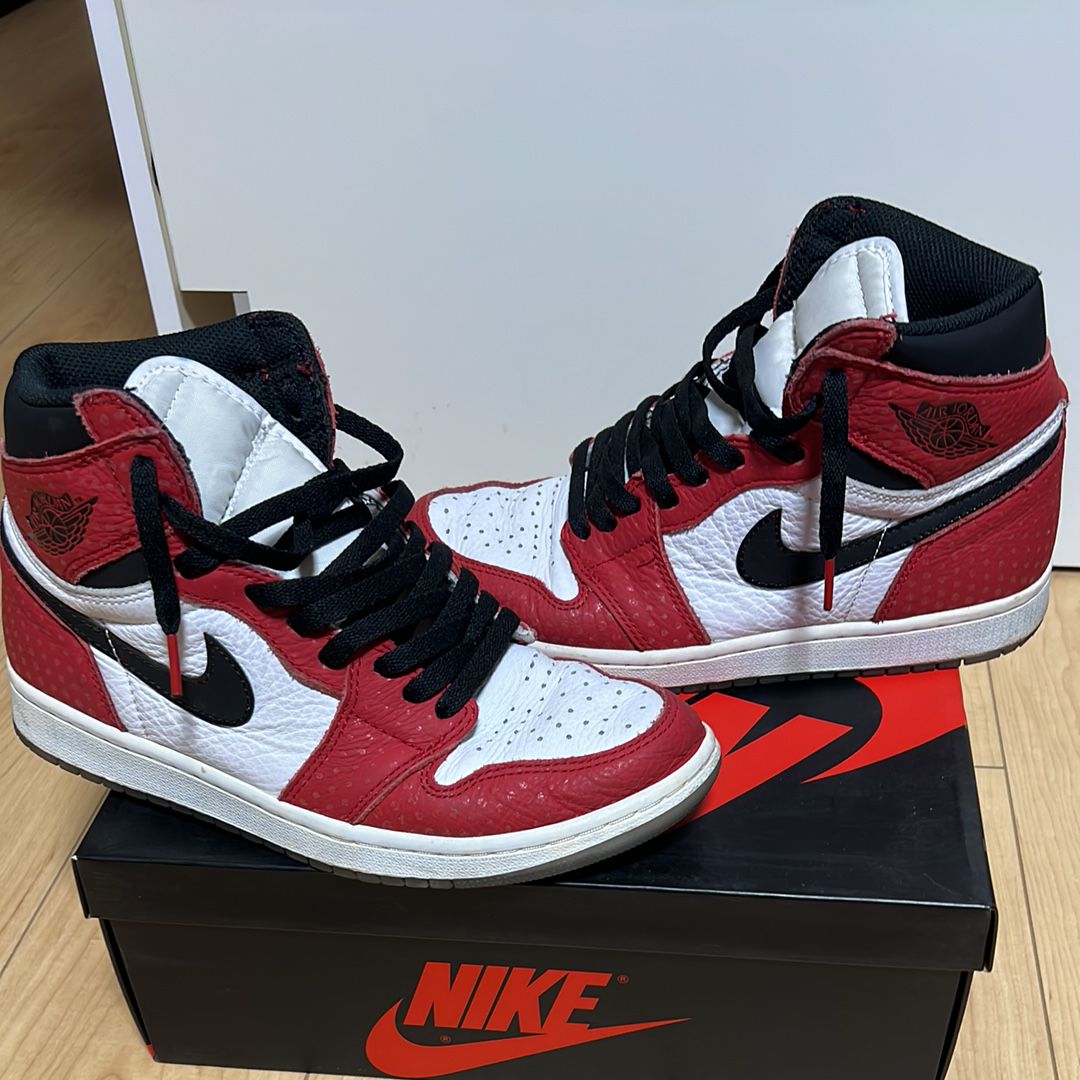 Spiderman × Nike Air Jordan 1 Origin Story "Gym Red/White/Photo Blue/Black"