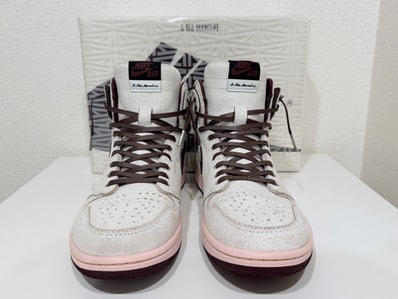 A Ma Maniere × Nike Air Jordan 1 Retro High OG "Sail and Burgundy"