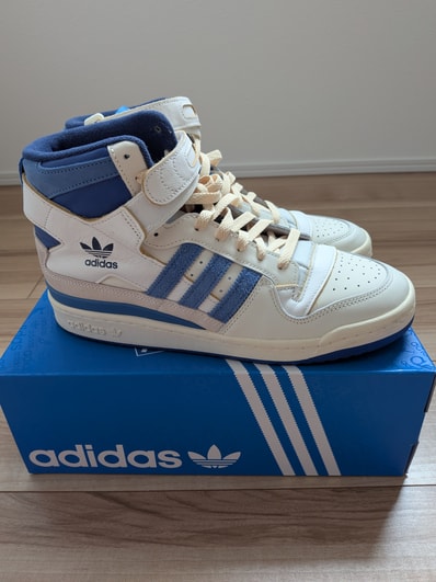 adidas Forum 84 High Blue Thread "Off White-Bright Blue/Footwear White"