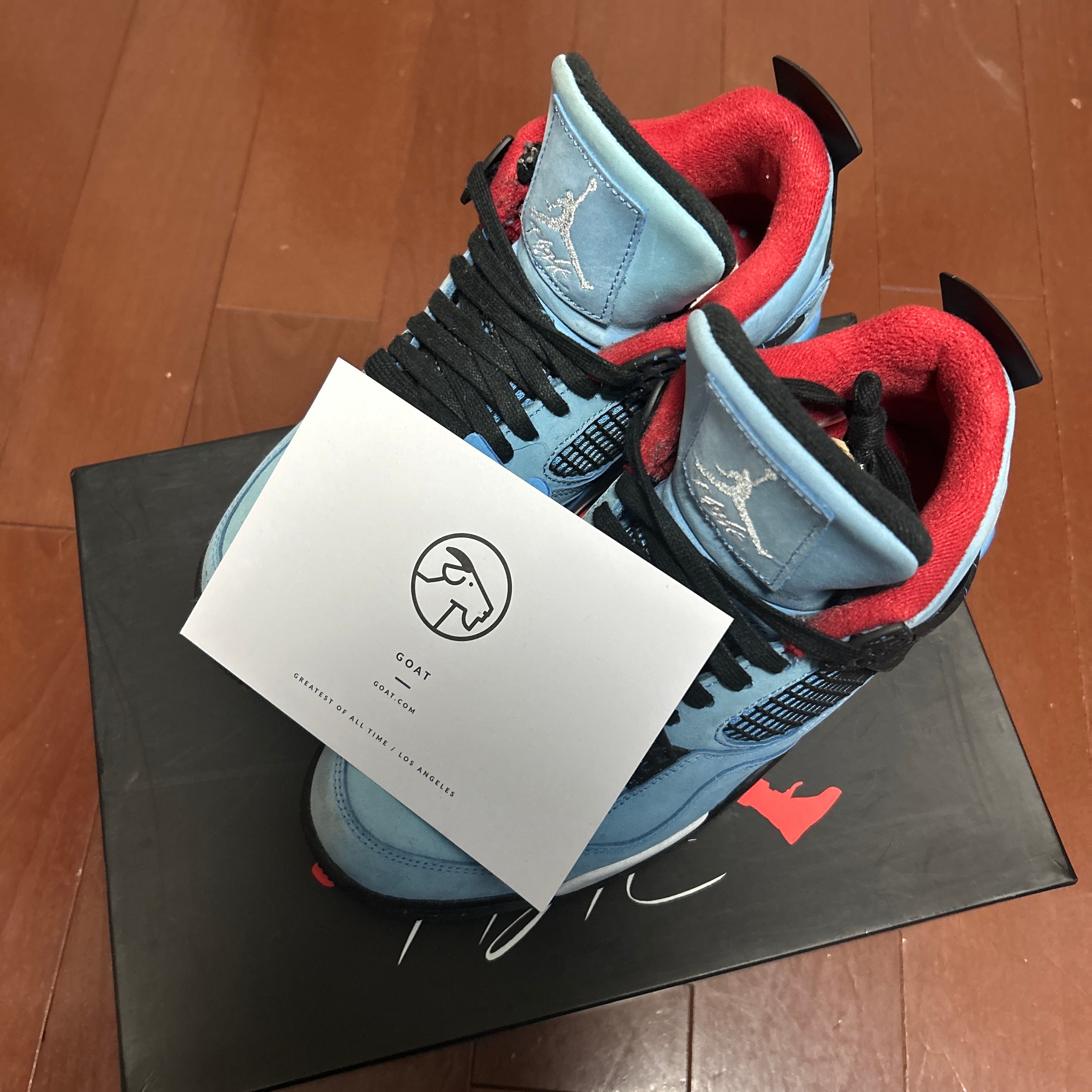 Travis Scott × Nike Air Jordan 4 Retro Cactus Jack "University Blue"