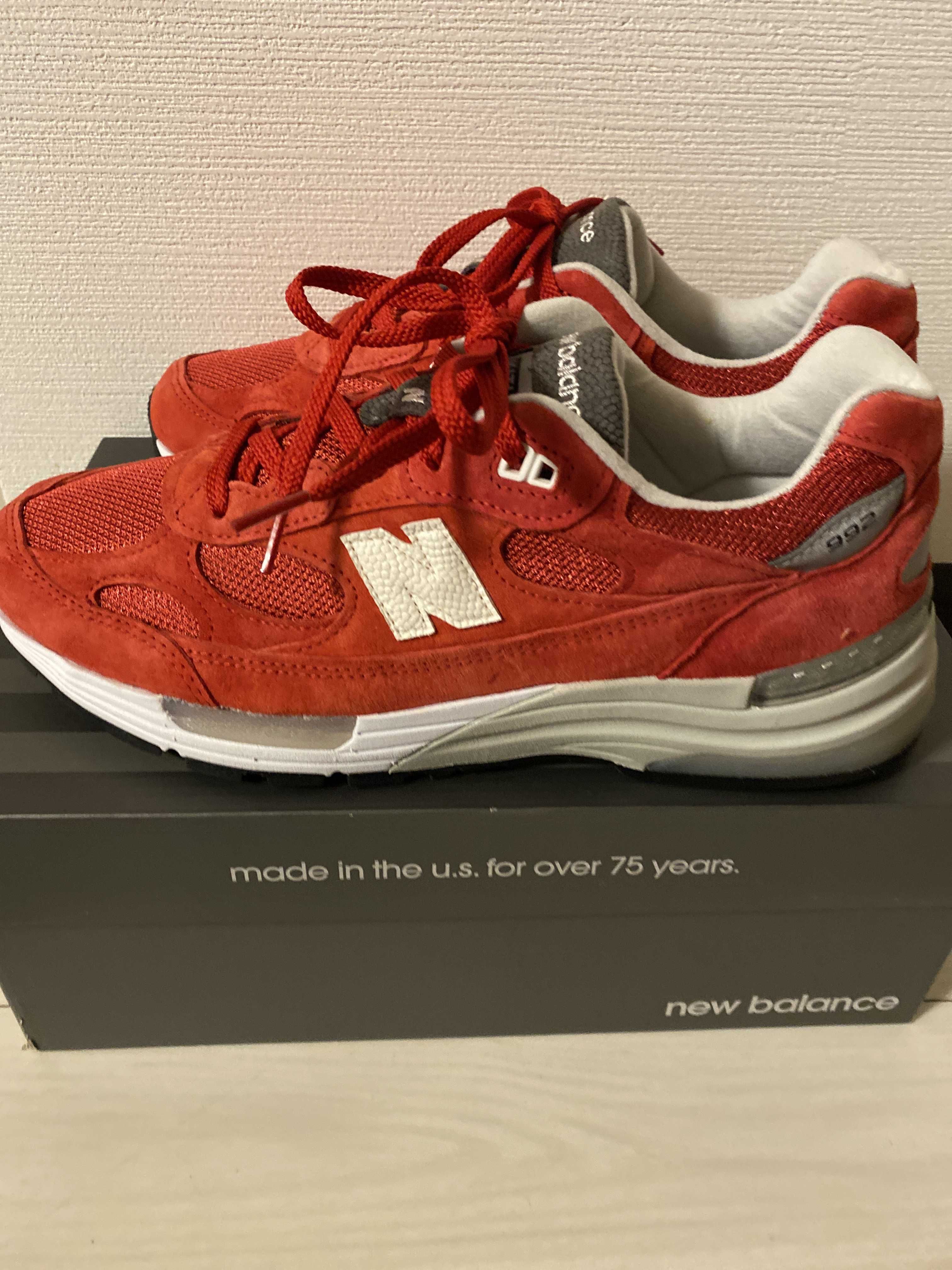 KITH × New Balance 992 Kithmas "Red"