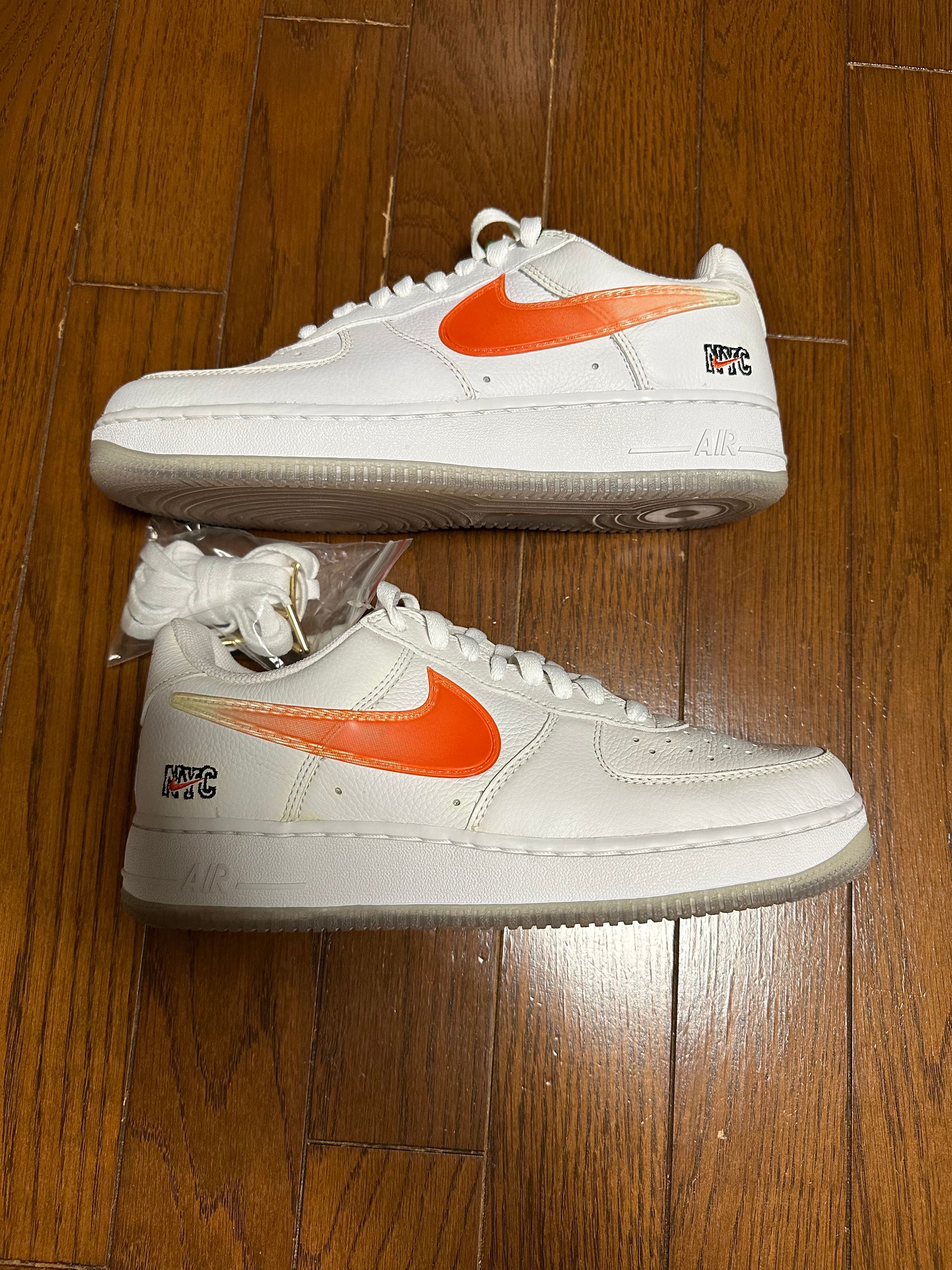 KITH × Nike Air Force 1 Low "White/Rush Blue/White/Brilliant Orange"