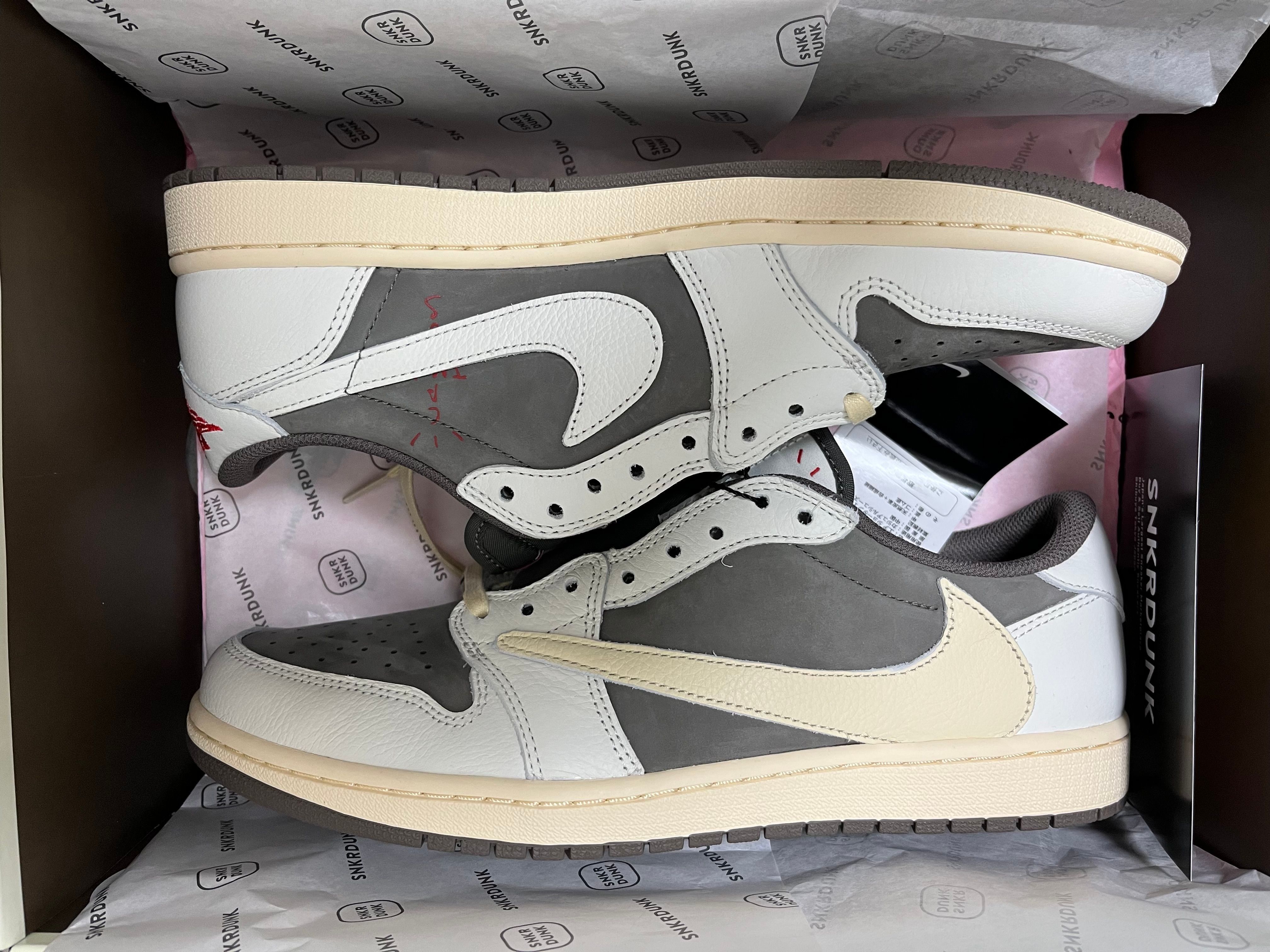 Travis Scott × Nike Air Jordan 1 Low OG SP "Reverse Mocha/Sail and Ridgerock"