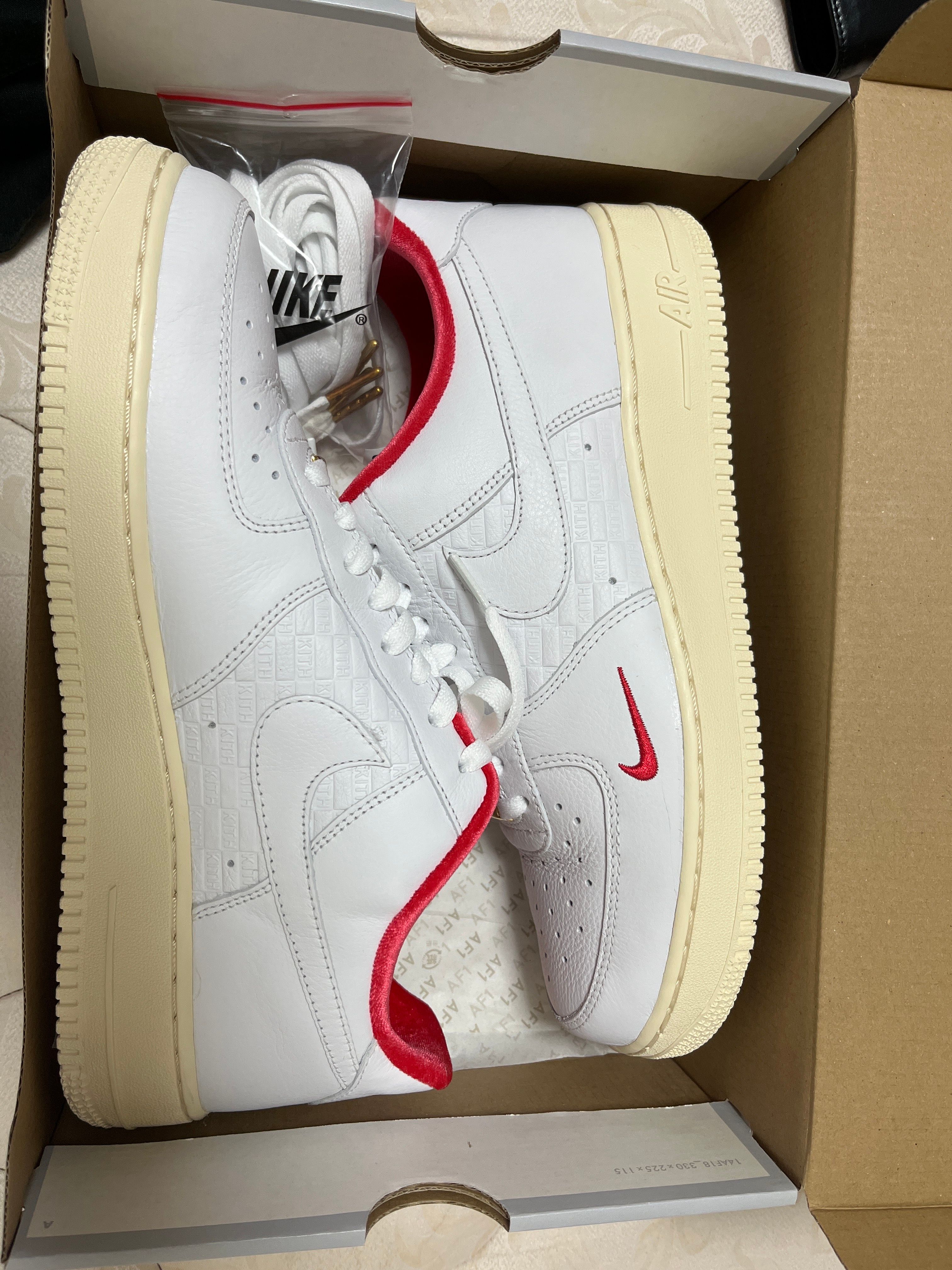 KITH × Nike Air Force 1 Low "White/Red"