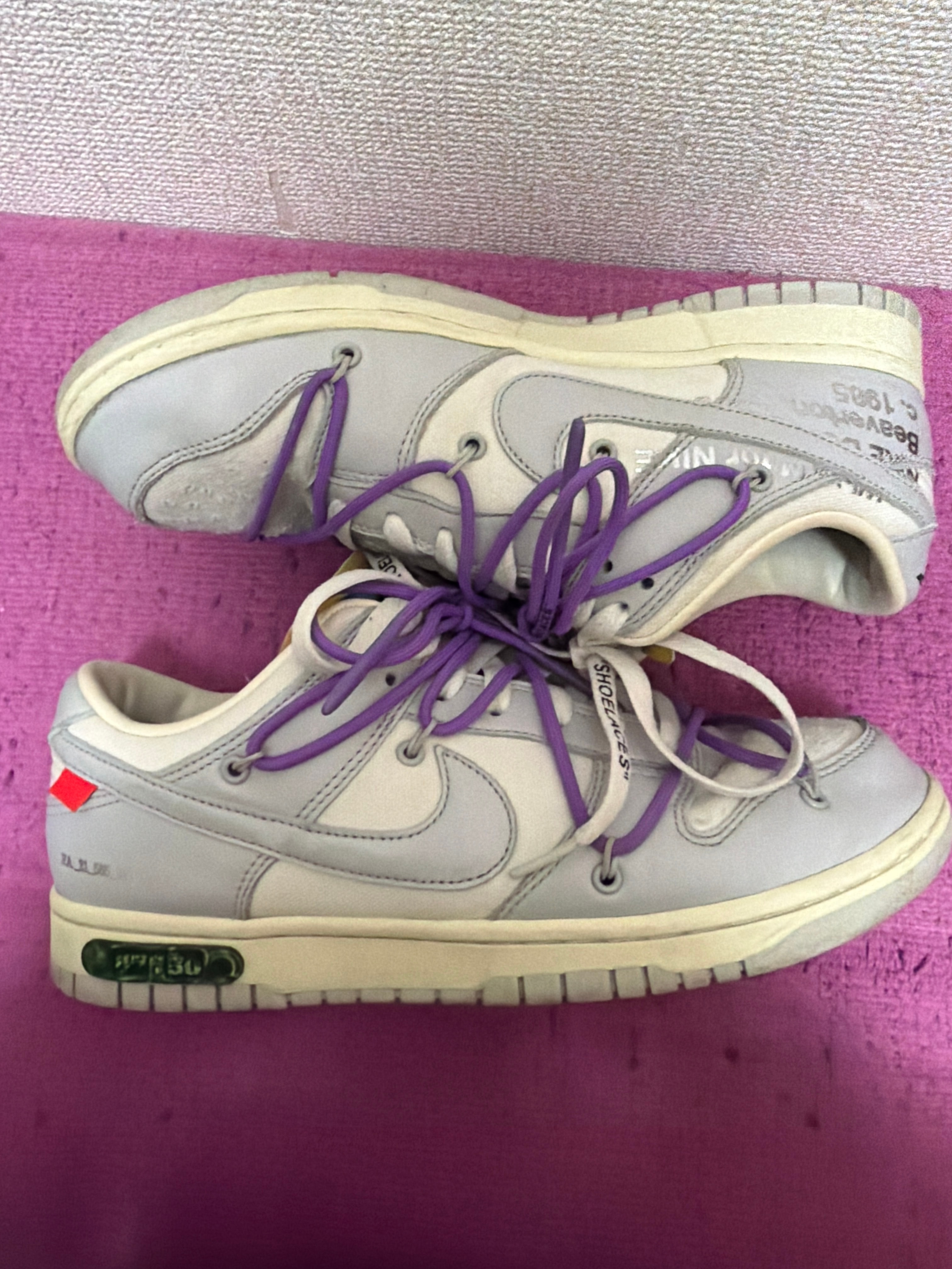 Off-White × Nike Dunk Low "Sail/Neutral Gray"