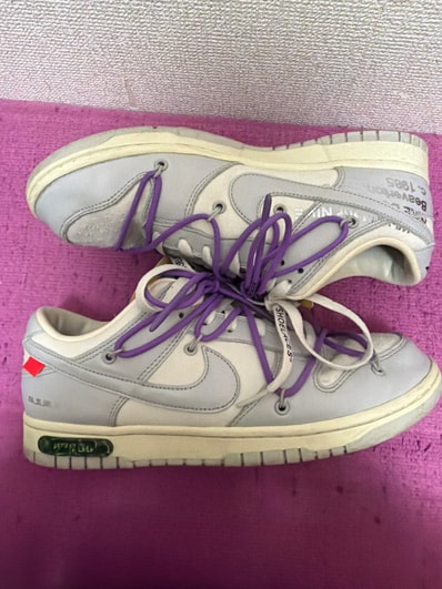 Off-White × Nike Dunk Low "Sail/Neutral Gray"