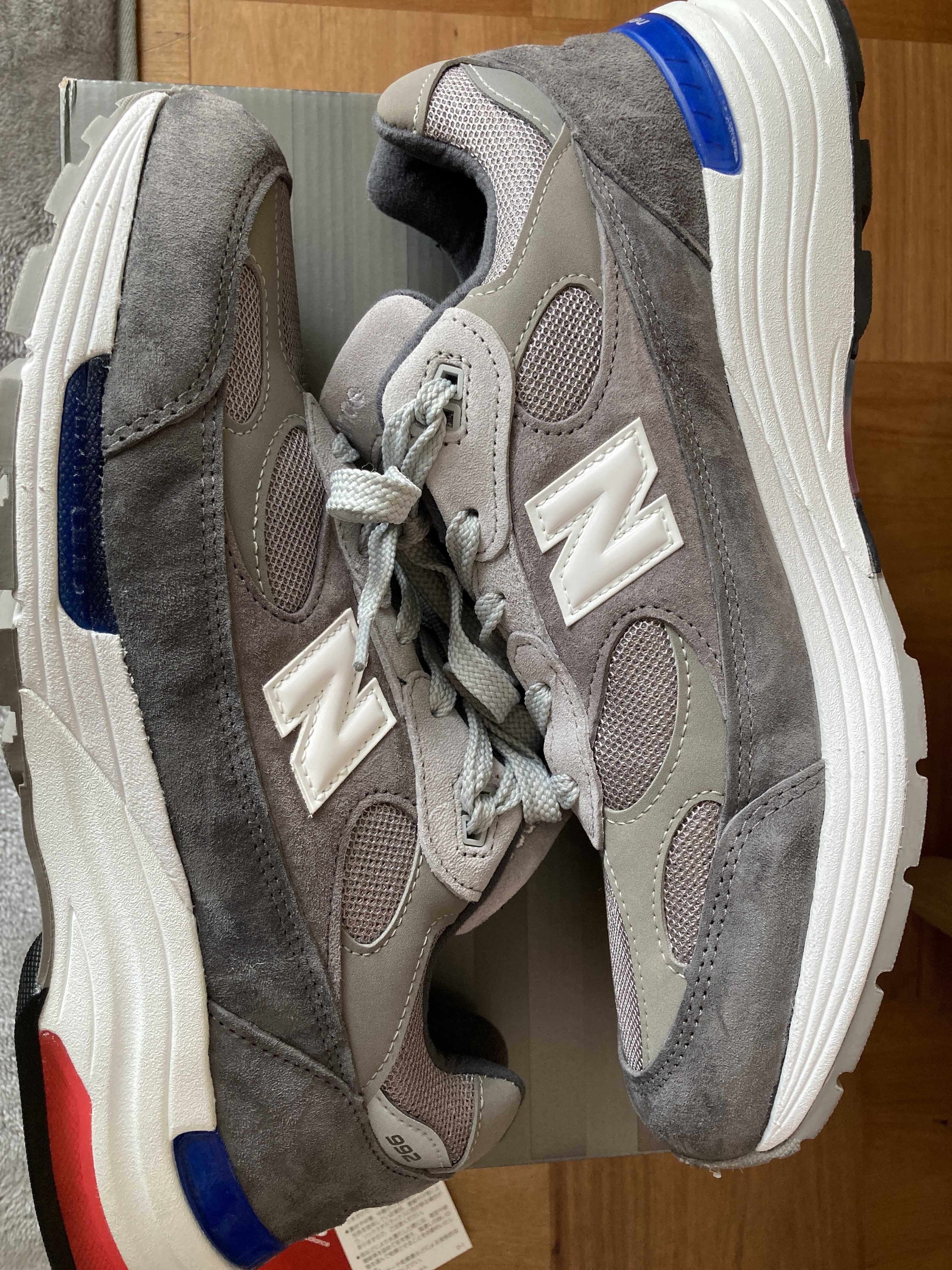 New Balance 992 "GRAY/BLUE/RED"