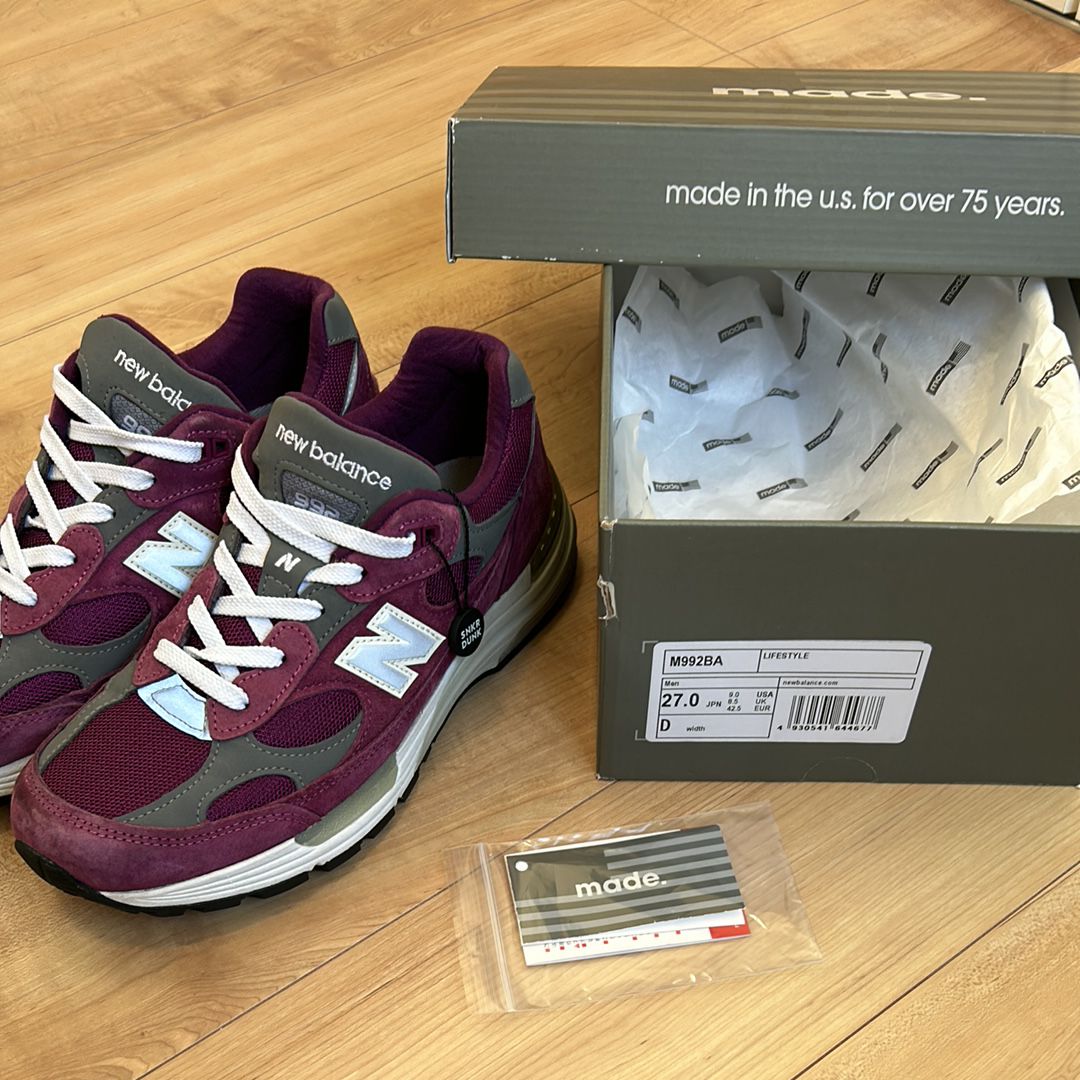 New Balance 992 "Maroon"