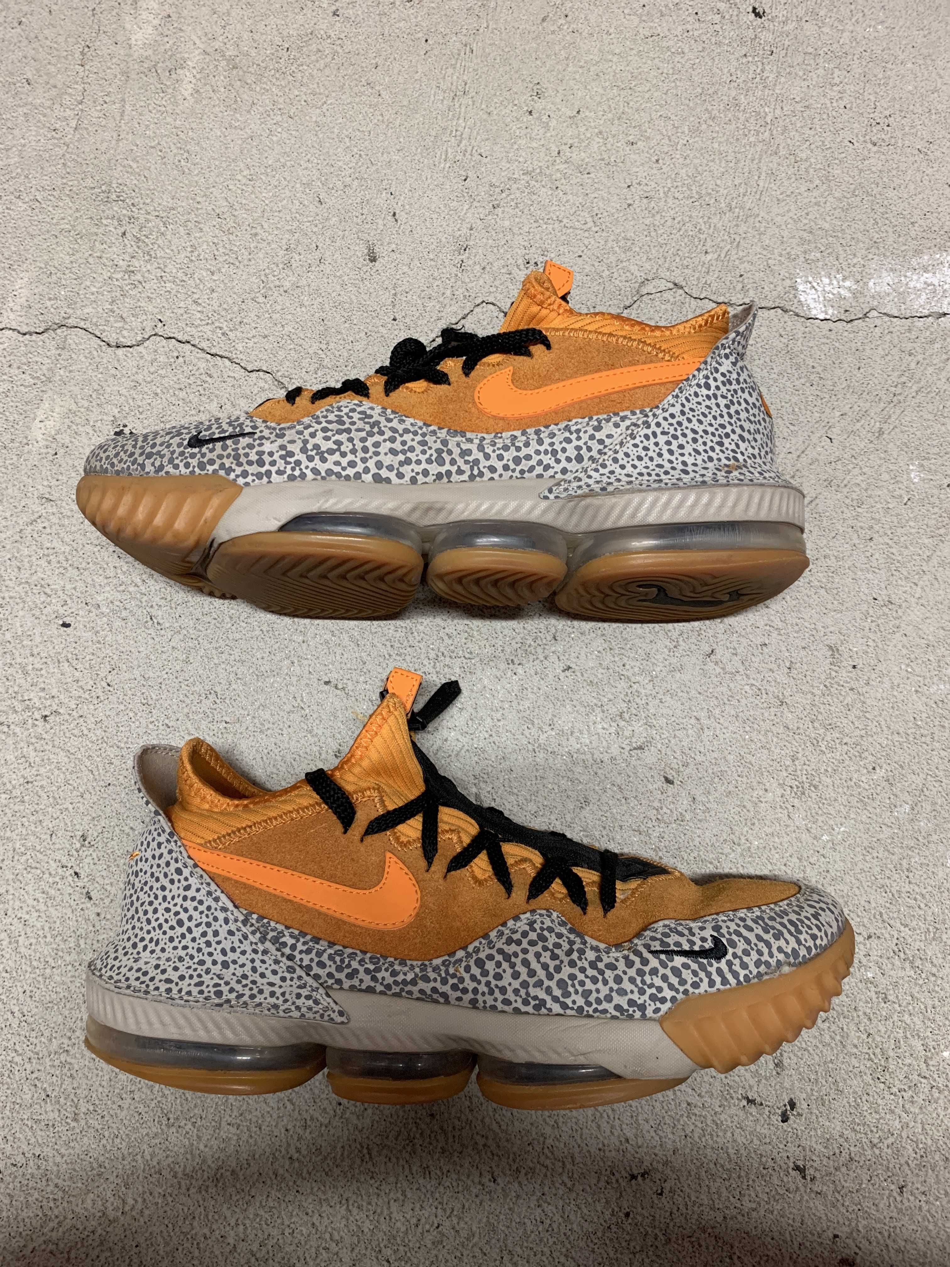 atmos × Nike LeBron 16 Low "Safari" (CD9471-800/CI3358-800)
