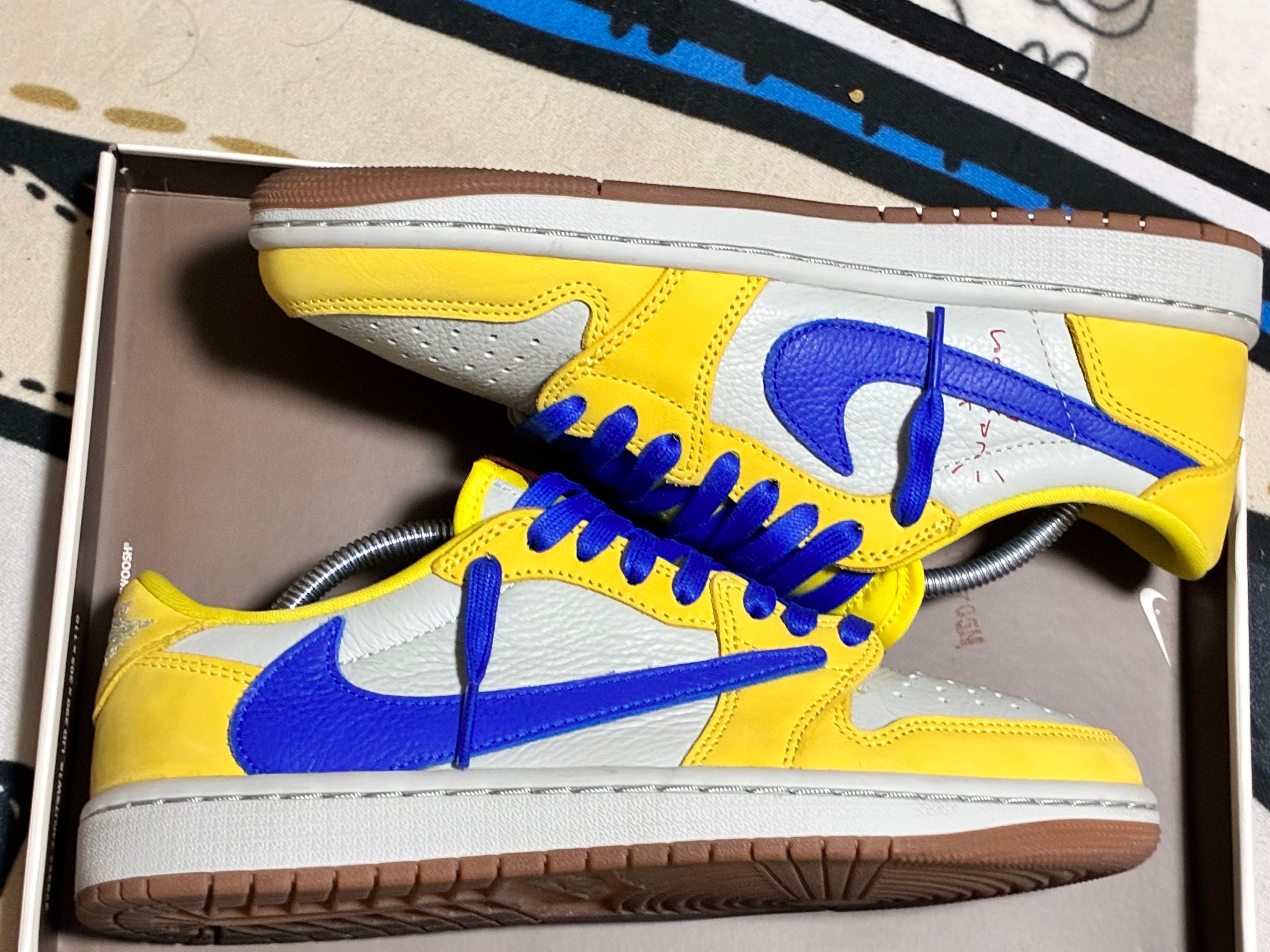 Travis Scott × Nike Women's Air Jordan 1 Retro Low OG "Canary"