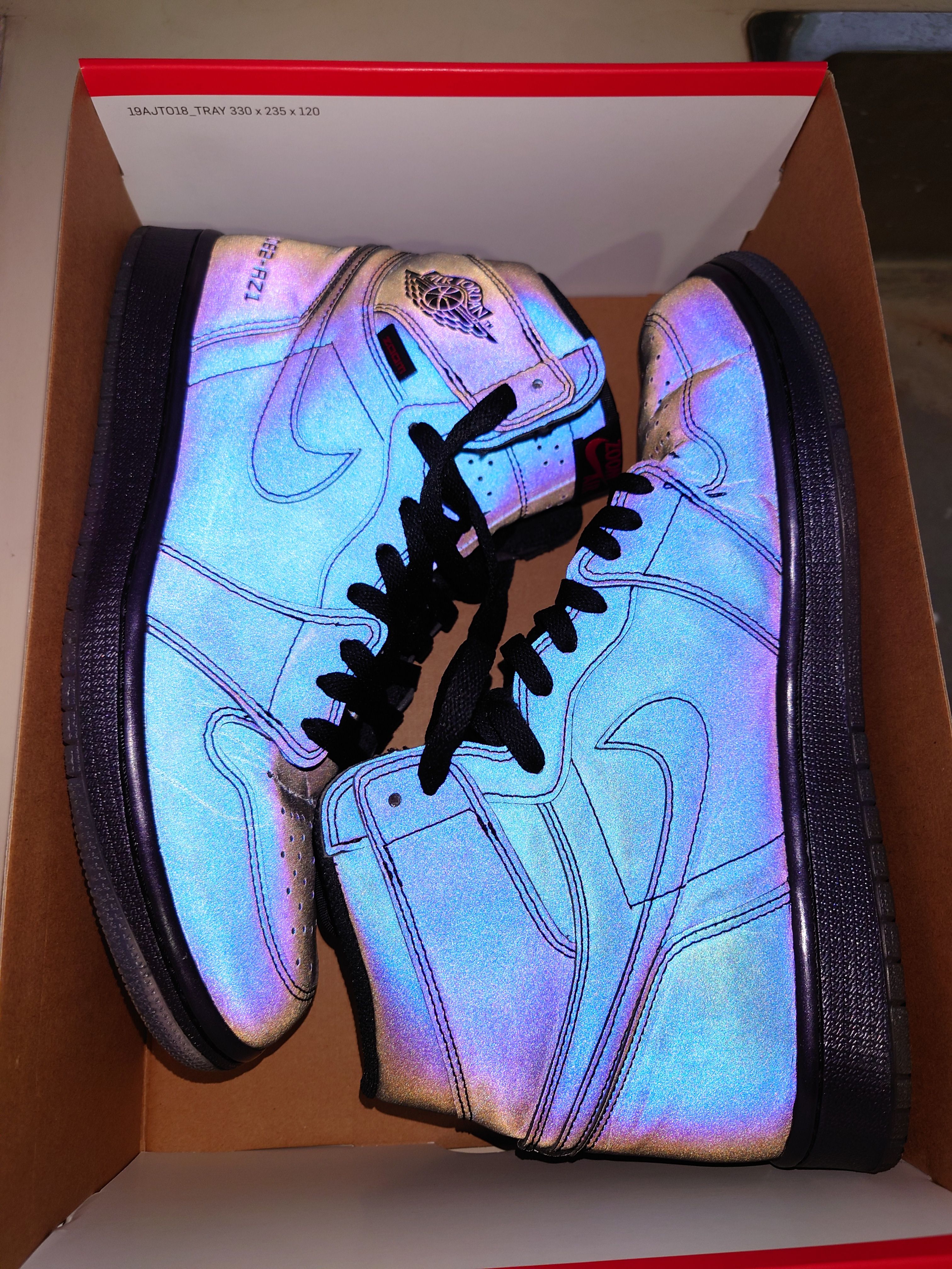 Nike Air Jordan 1 High Zoom Fearless "Multi Color/Varsity Red/Black"