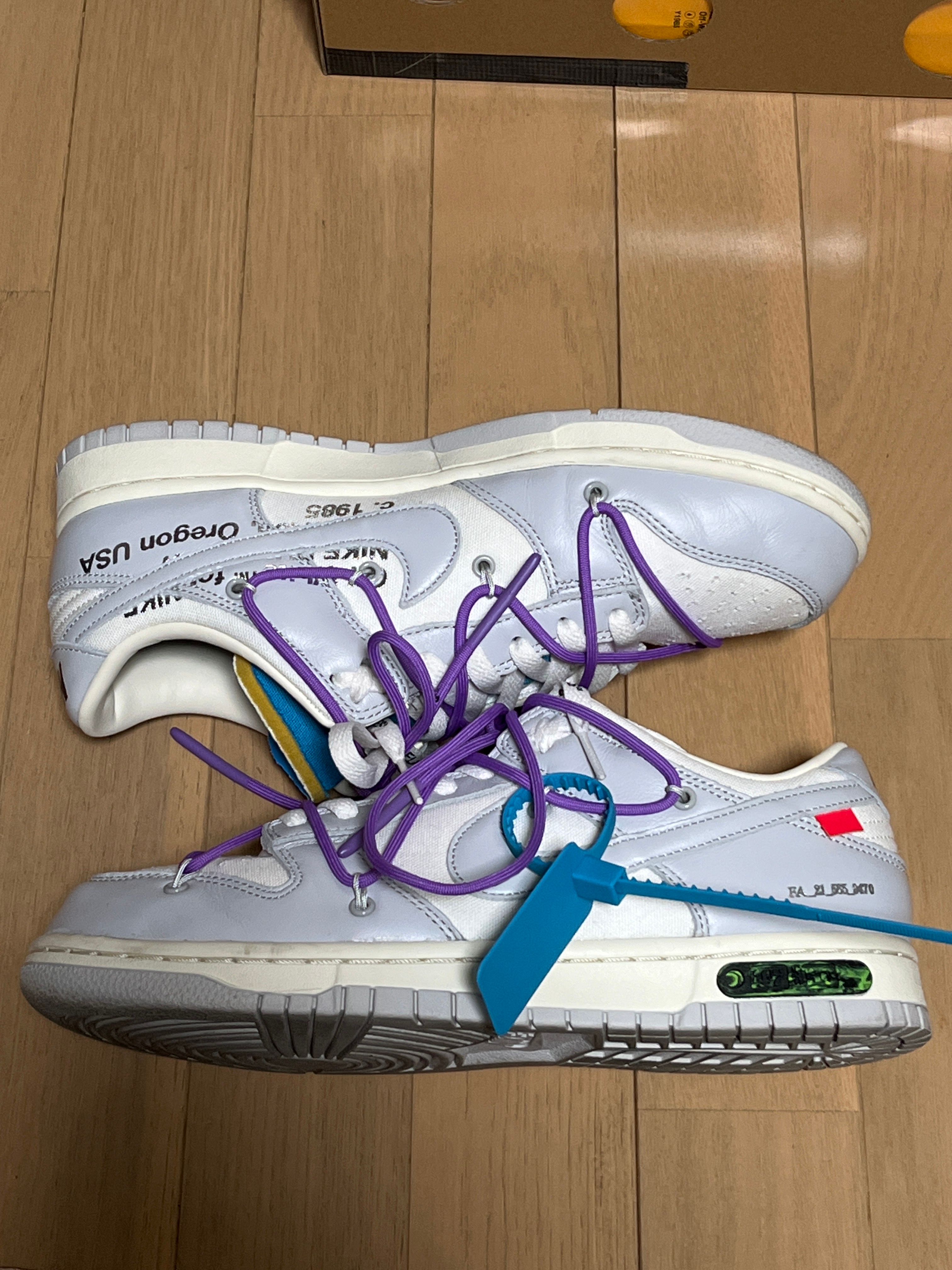 Off-White × Nike Dunk Low "Sail/Neutral Gray"