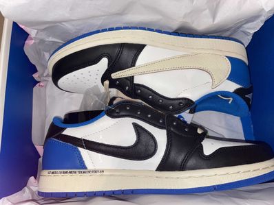 Travis Scott × fragment design × Nike Air Jordan 1 Low OG SP "Military Blue"