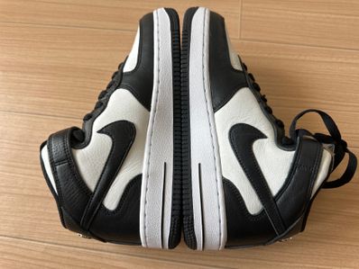 Stussy × Nike Air Force 1 Mid "Black and Light Bone"