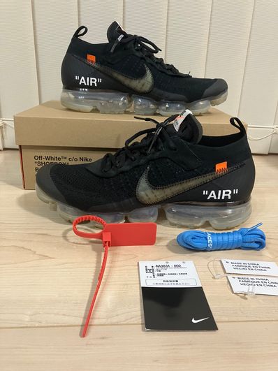 Off-White × Nike Air Vapormax "Black/Total Orange/Clear"