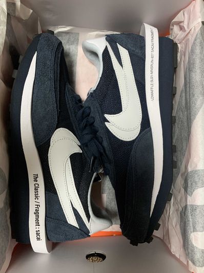 Fragment × sacai × Nike LD Waffle "Blackended Blue"