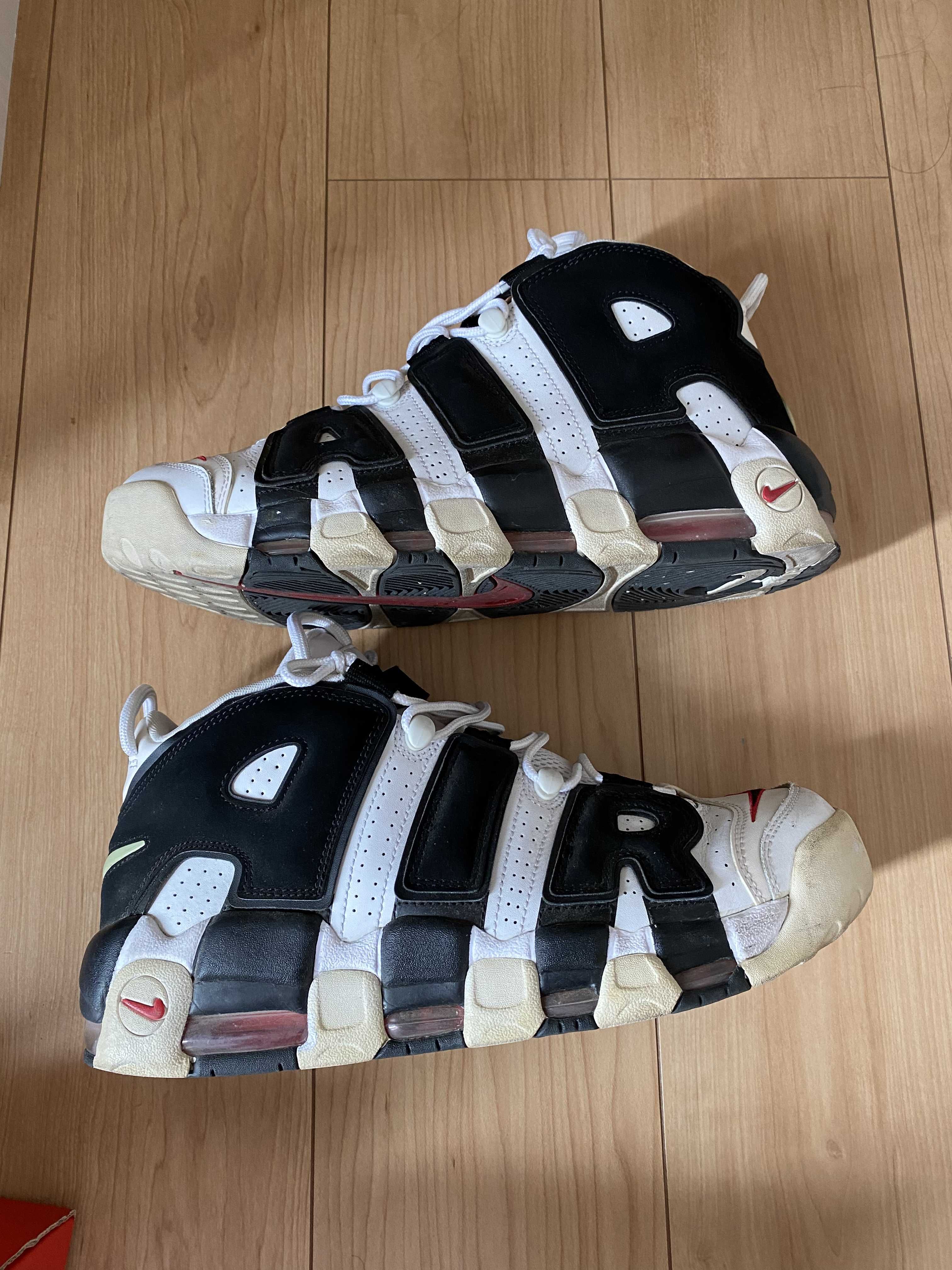 Nike Air More up Tempo "White/Black/University Red"(~2018)