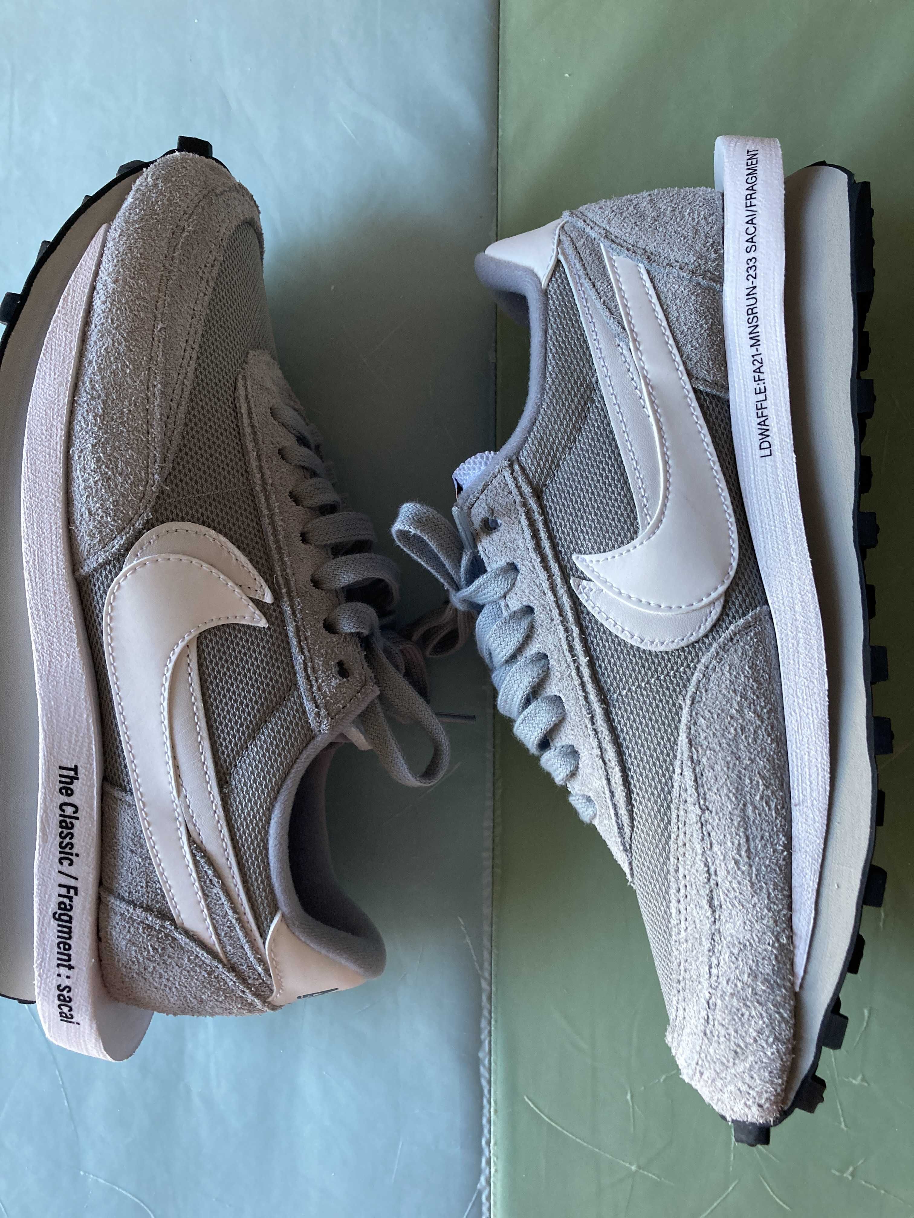 Fragment × sacai × Nike LD Waffle "Light Smoke Grey"