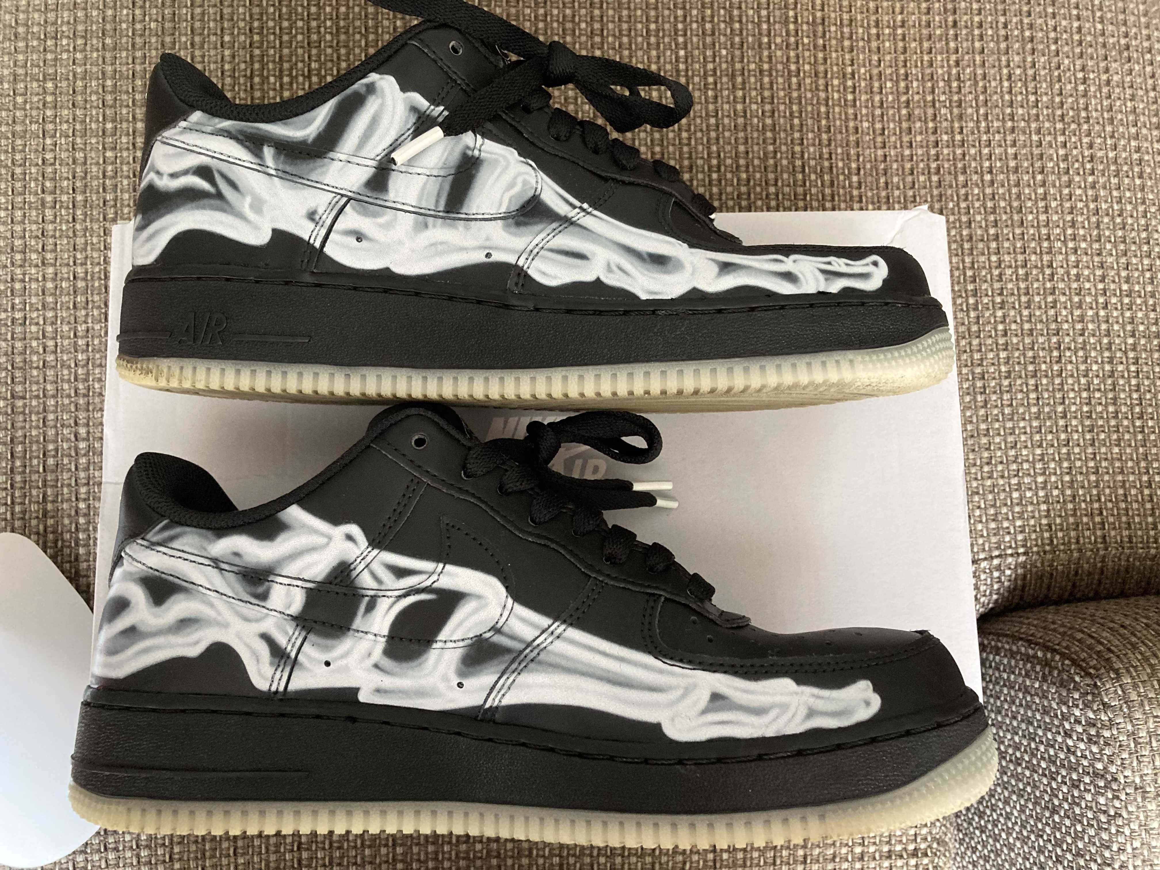 Nike Air Force 1 Low "Black Skeleton"