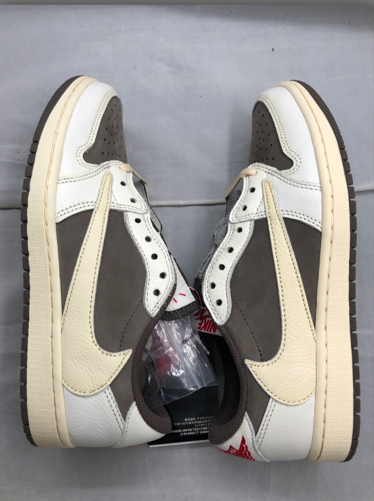 Travis Scott × Nike Air Jordan 1 Low OG SP "Reverse Mocha/Sail and Ridgerock"