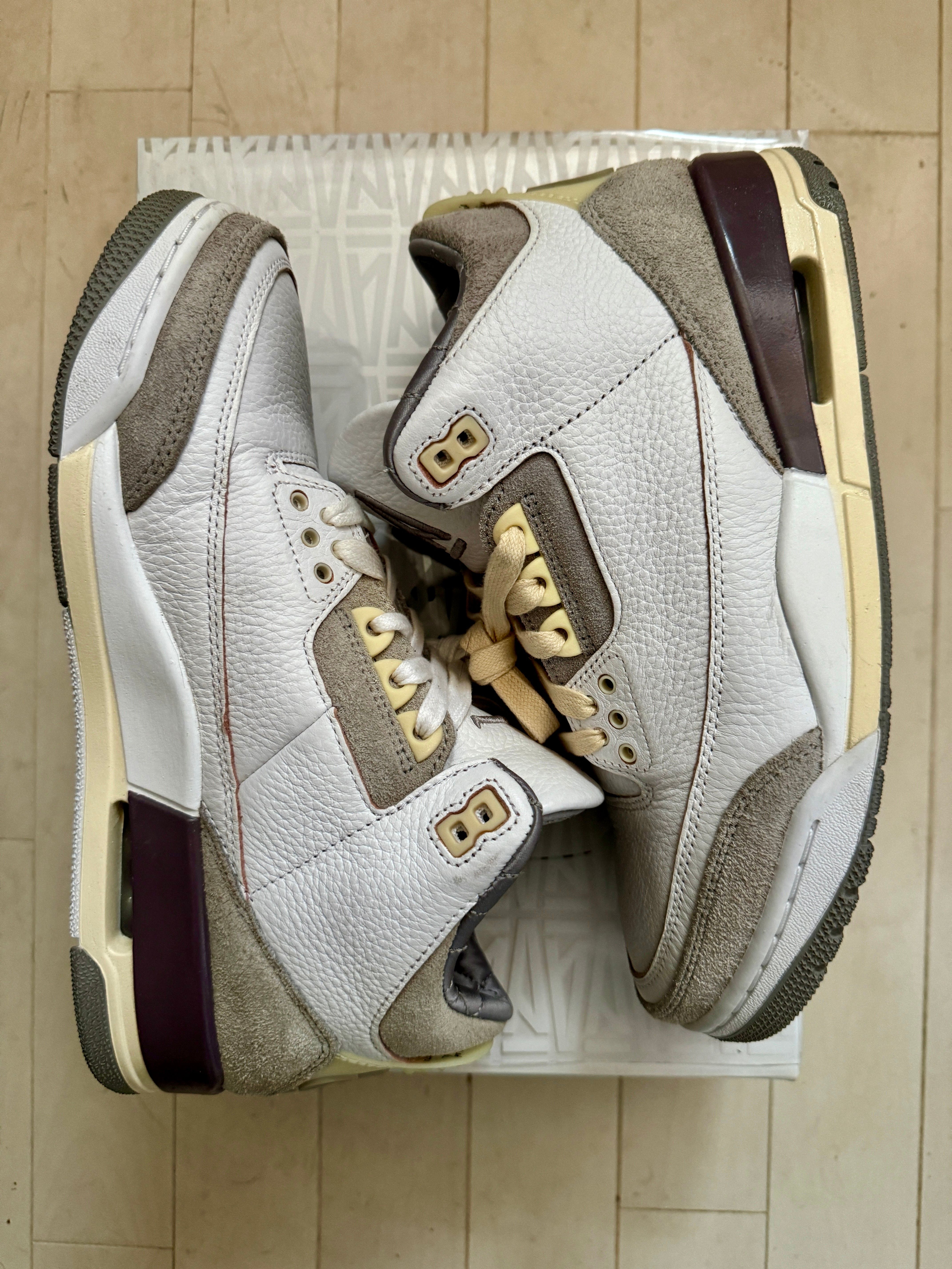 A Ma Maniere × Nike Women's Air Jordan 3 Retro SP "White/Medium Grey Violet Ore"