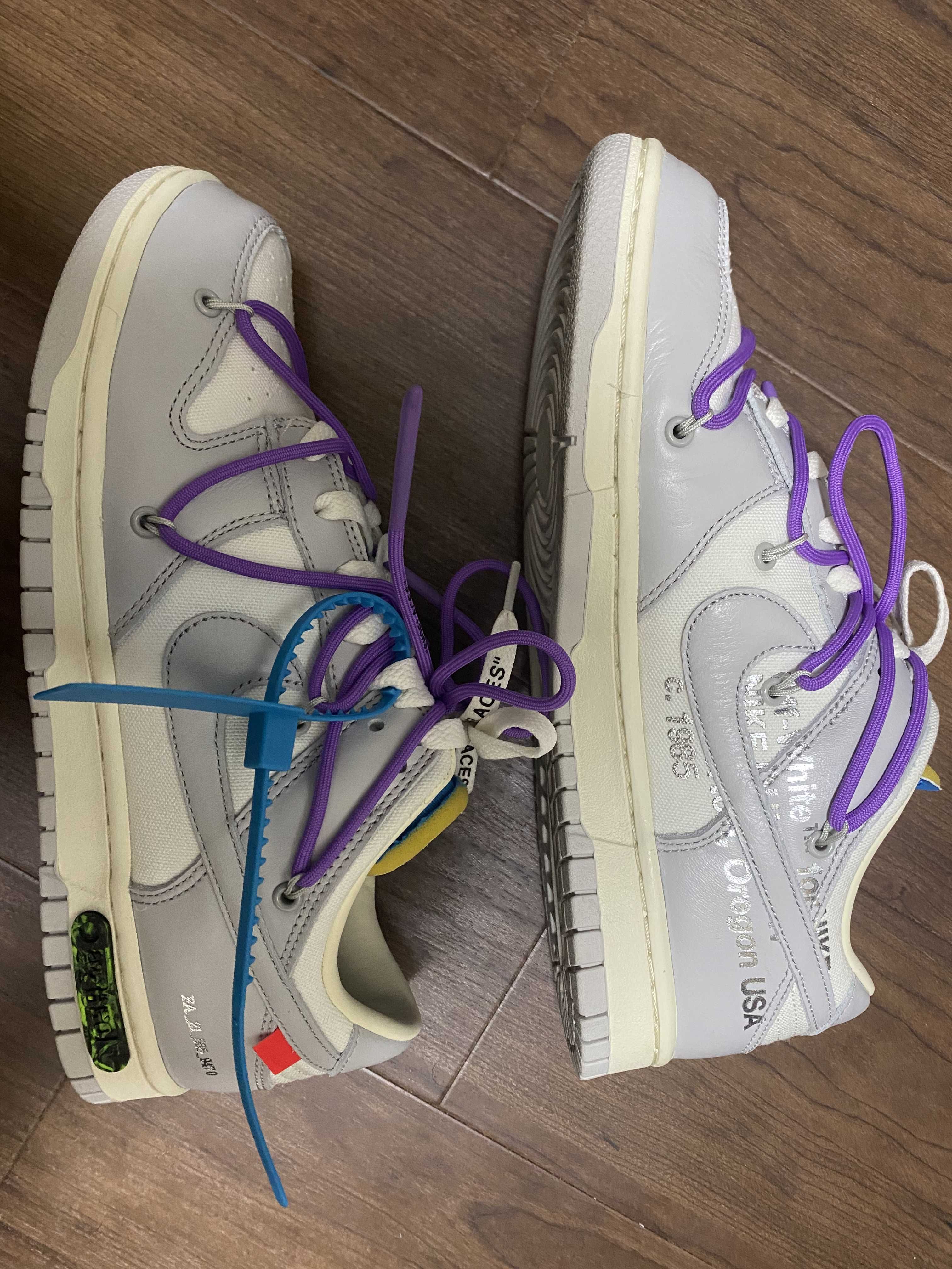 Off-White × Nike Dunk Low "Sail/Neutral Gray"