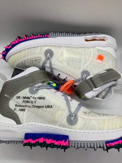 Off-White × Nike Air Force 1 Mid "White"