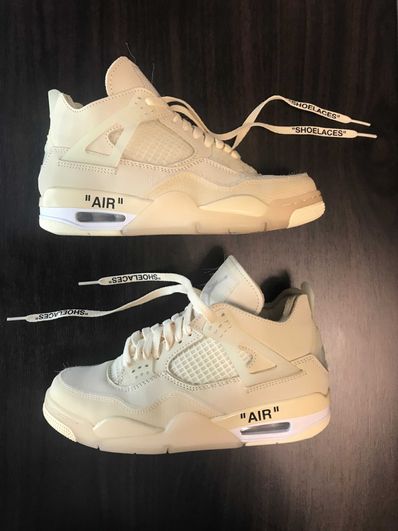 Off-White × Nike Women's Air Jordan 4 SP "Sail"