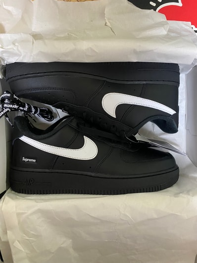 Supreme × Nike Air Force 1 Low "Black/White"