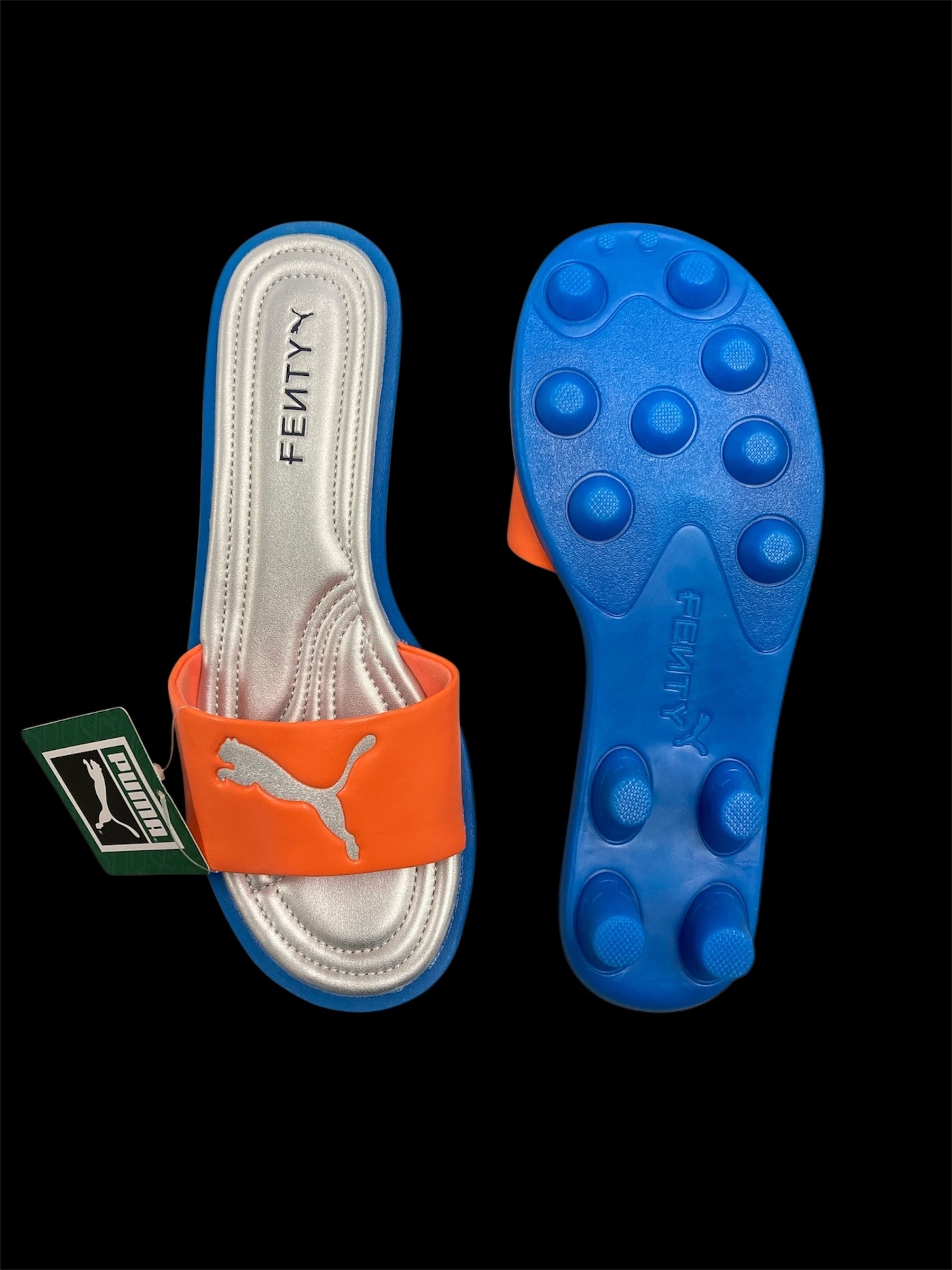 Fenty × Puma Women's Slide Chic L "Rickie Orange/Racing Blue"